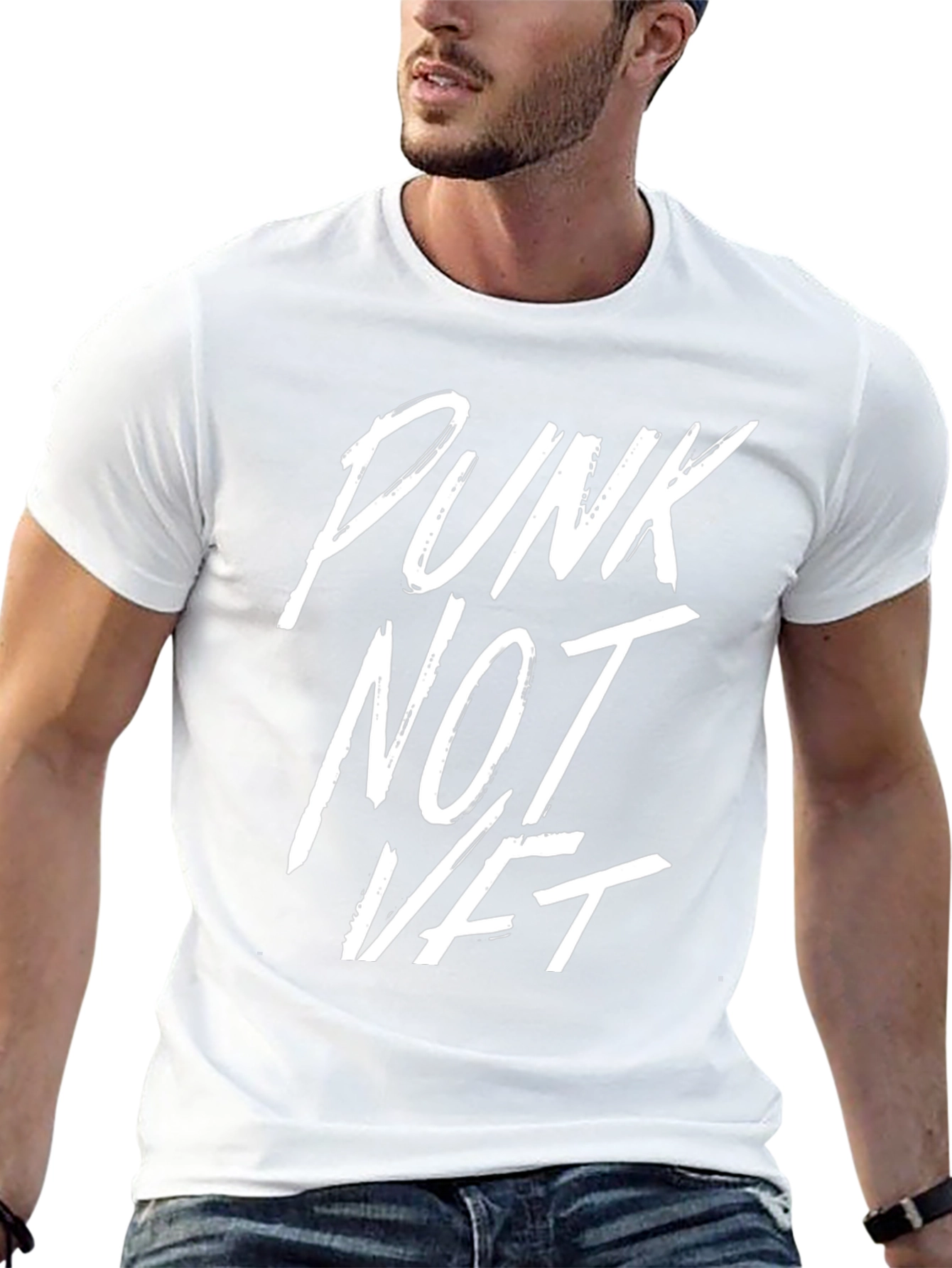 Punk Not NFT Black Graphic T-Shirt