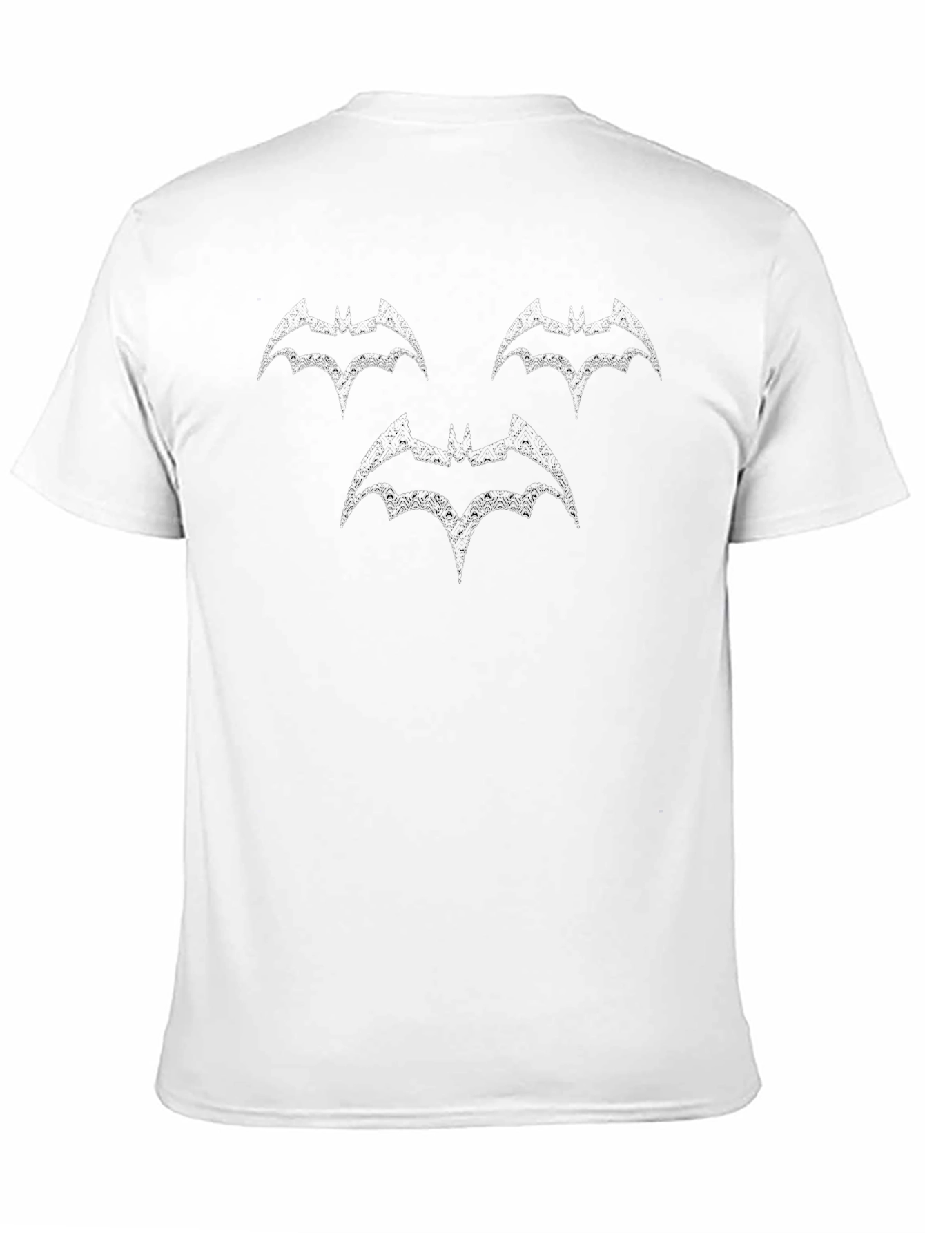 Bat Symbol Graphic Print Black T-Shirt