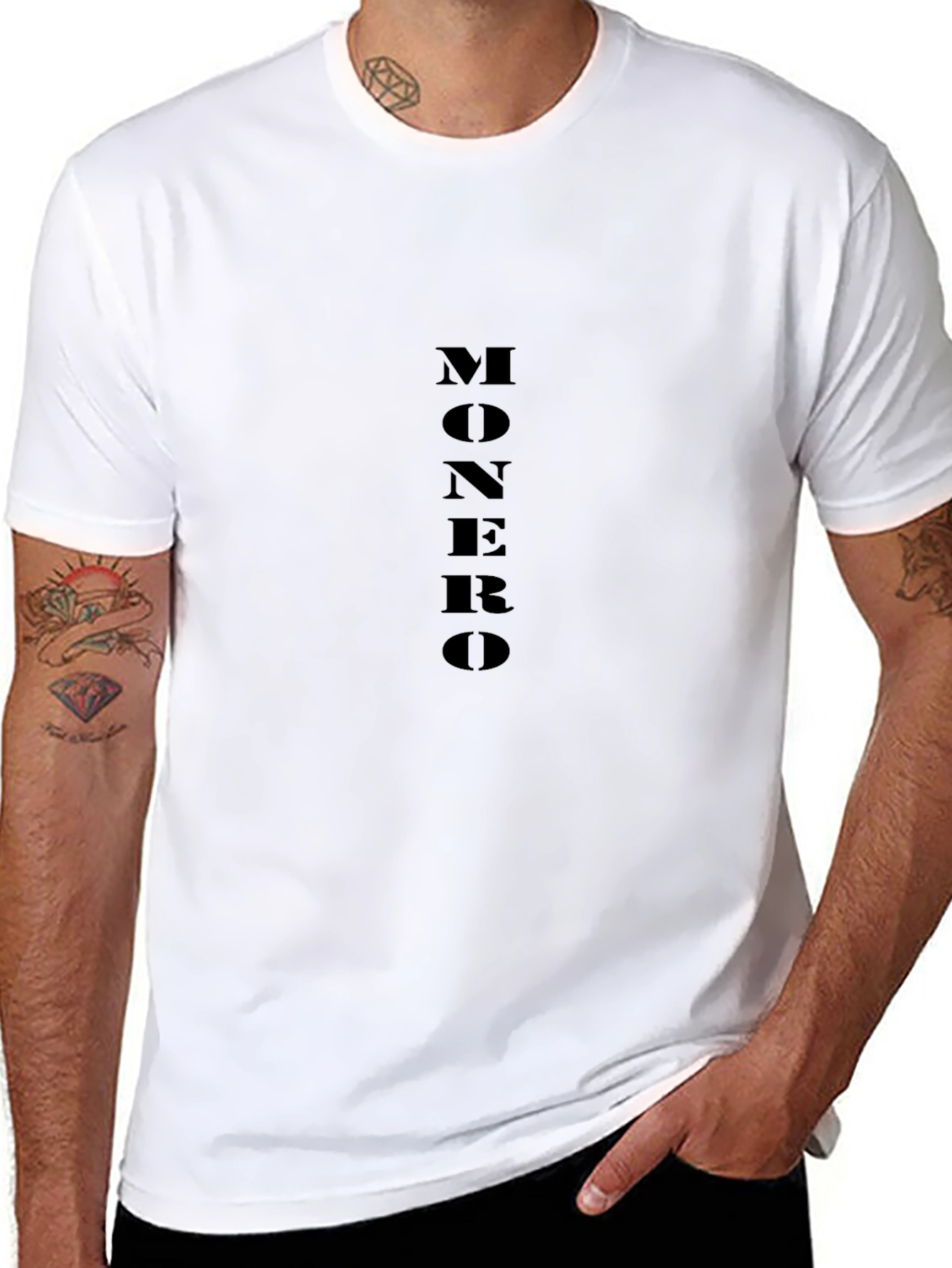 Monero Black T-Shirt - Crypto Fashion