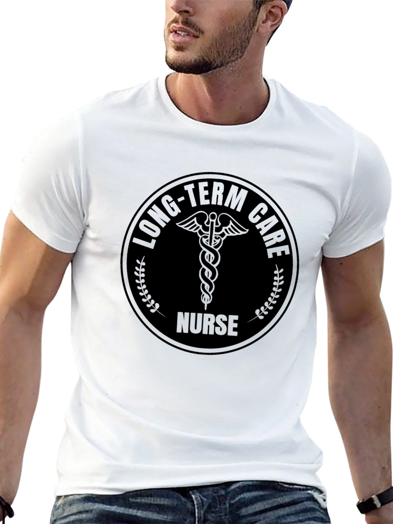 Long-Term Care Nurse T-Shirt - Black