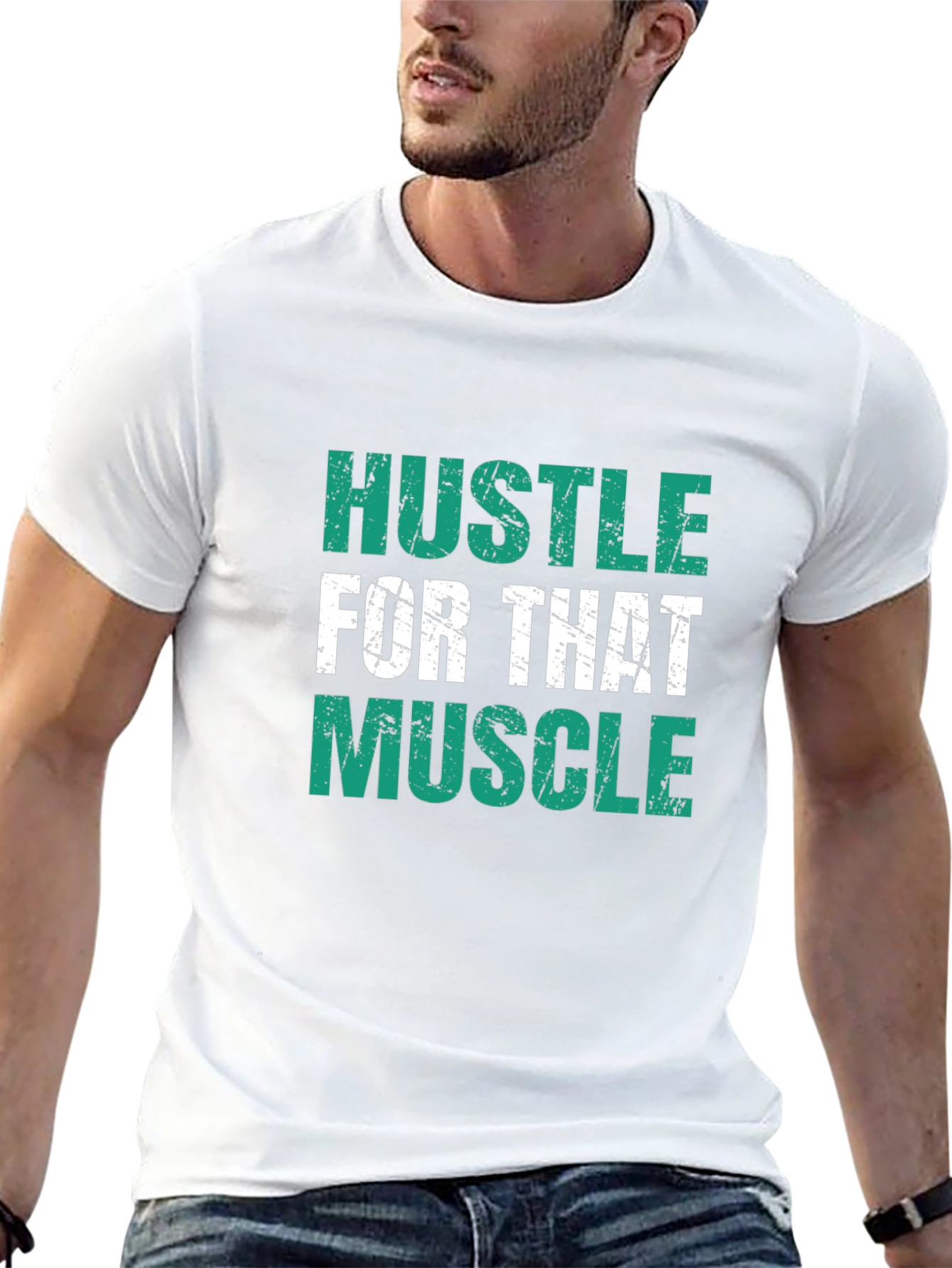 Hustle for That Muscle Graphic Tee