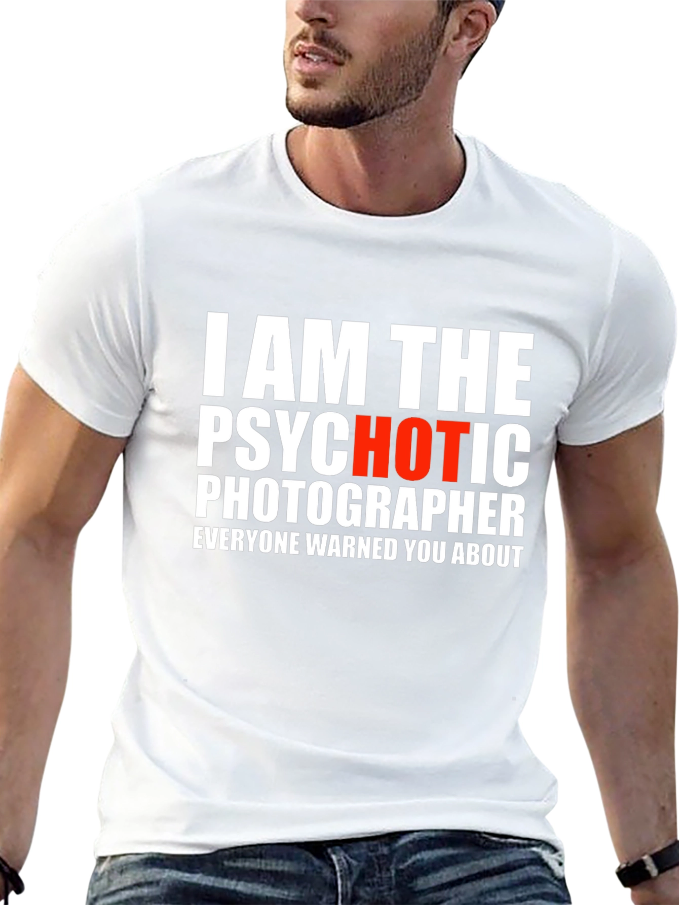 Psychotic Photographer Graphic Tee - Funny Shirt