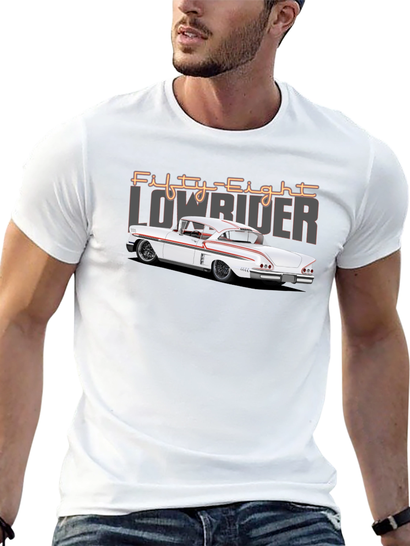 Fifty-Eight Lowrider Car Graphic T-Shirt