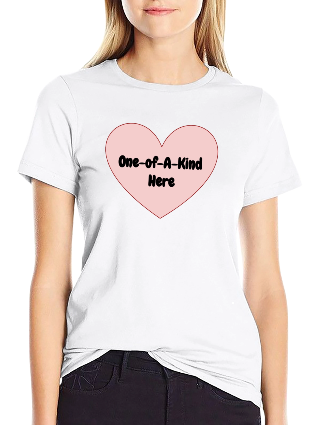 One-of-A-Kind Heart Graphic Tee - Black