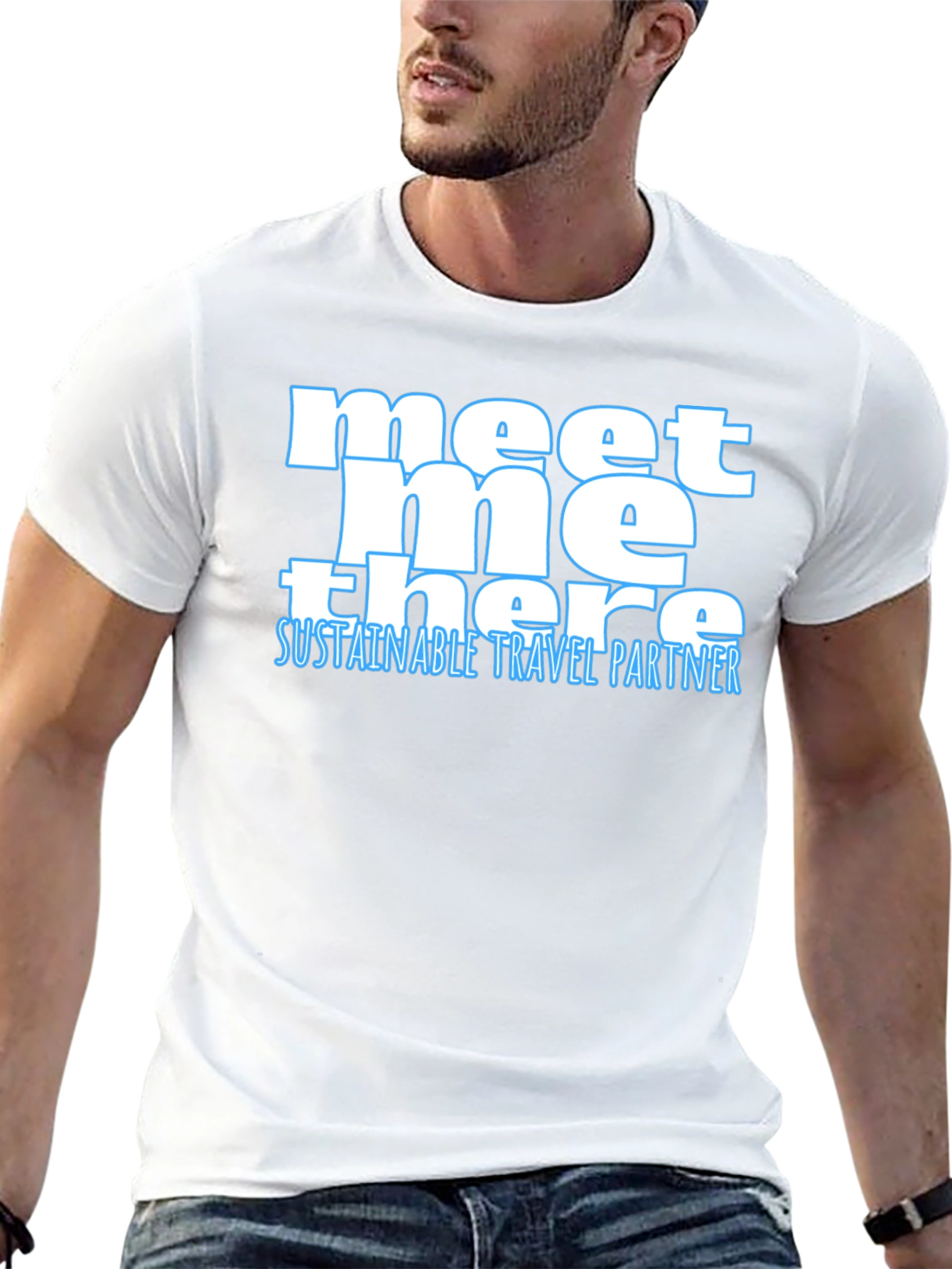 Meet Me There Sustainable Travel Partner Tee