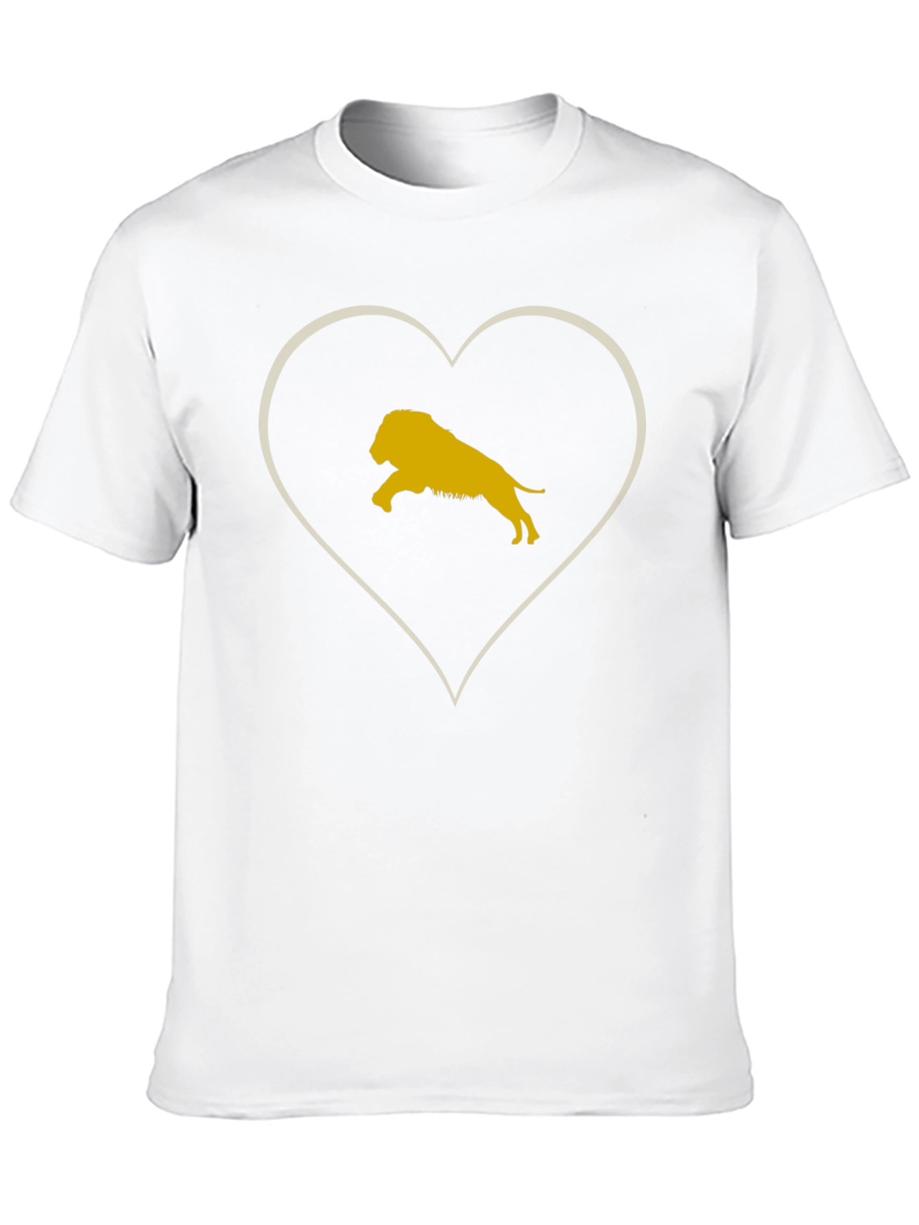 Lion Heart Graphic Black T-Shirt