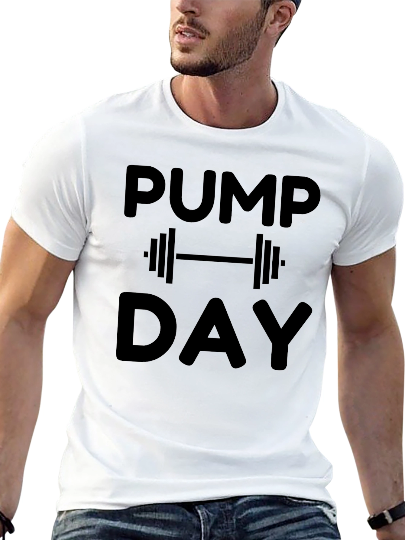 Pump Day Black Graphic T-Shirt