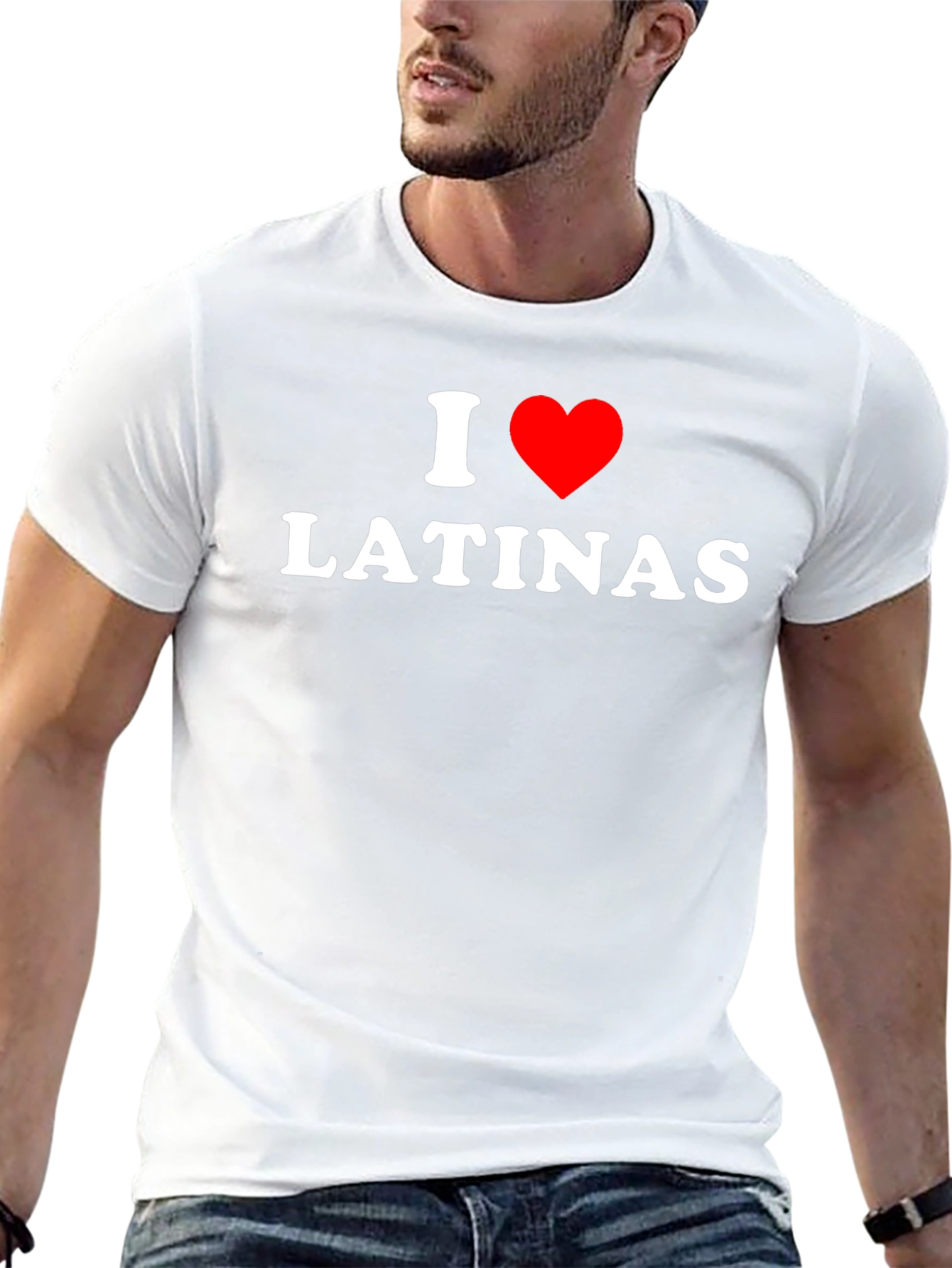 I Heart Latinas Black Graphic Tee
