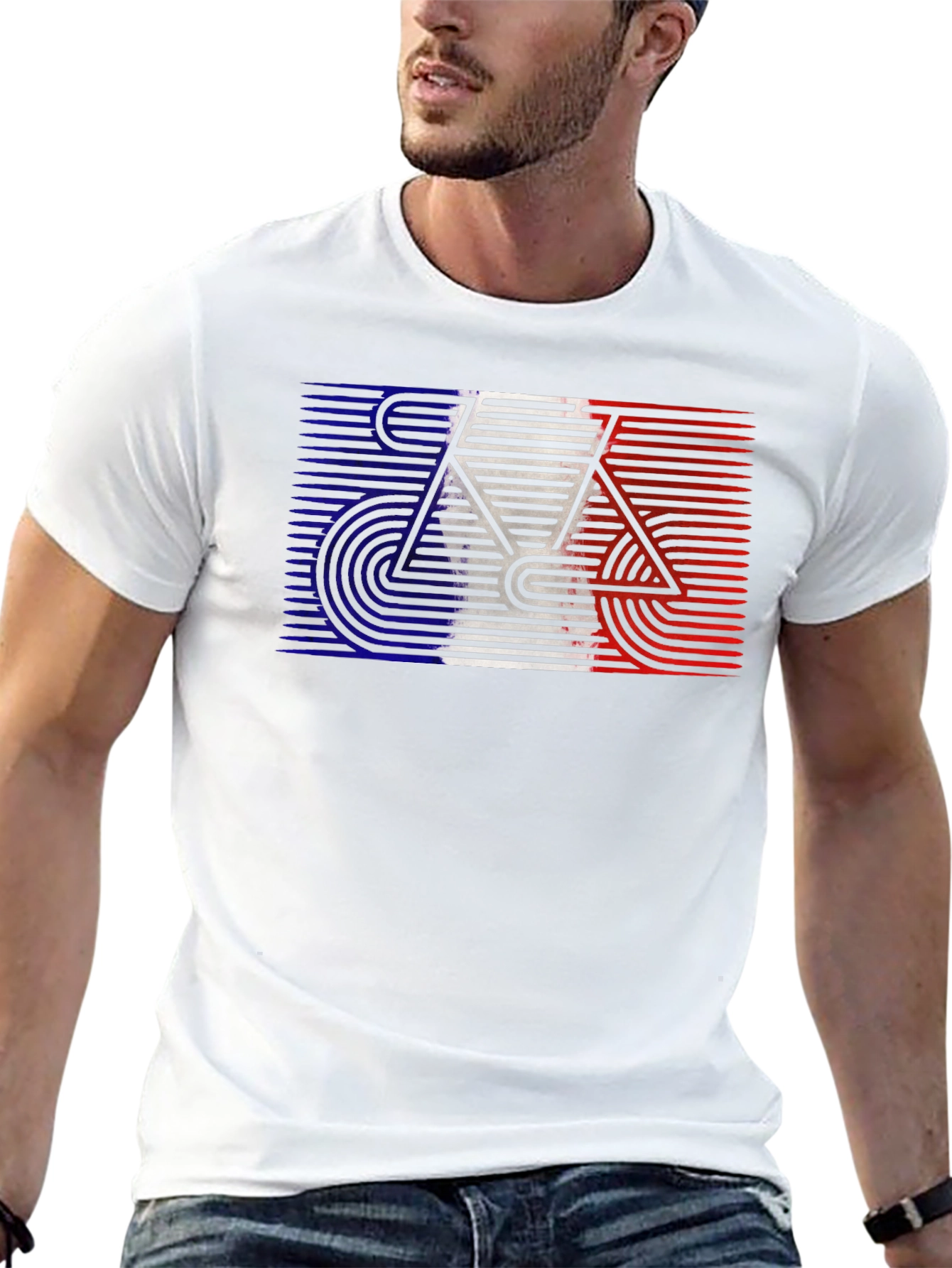French Flag Bike T-Shirt - Cycling Pride Tee