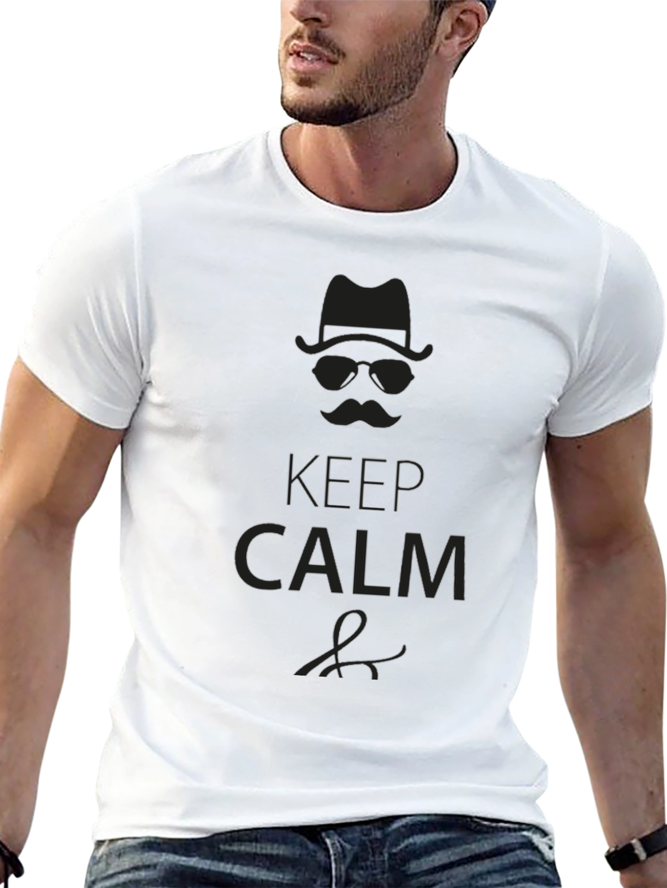 Keep Calm Gentleman Graphic T-Shirt