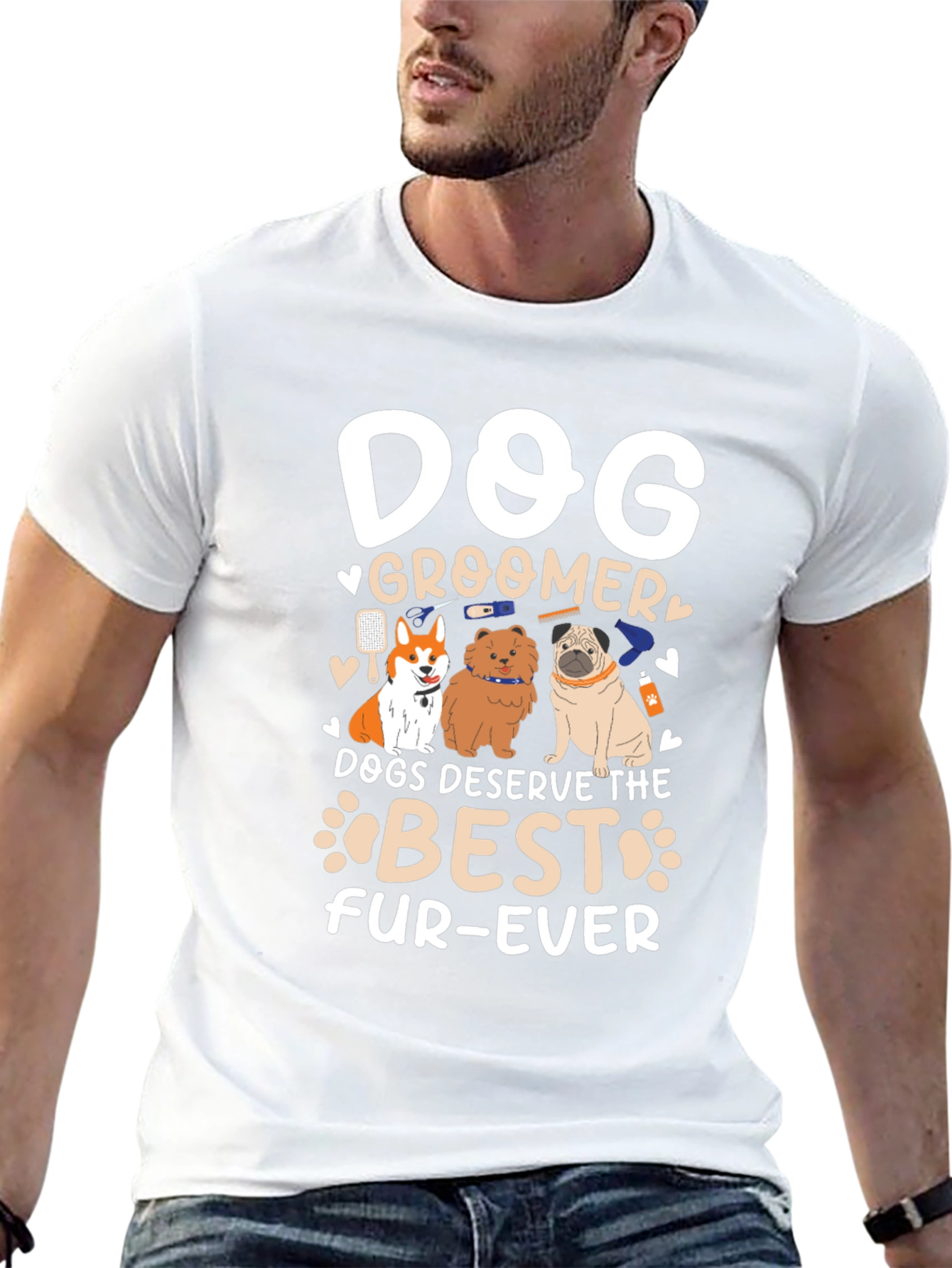 Dog Groomer Fur-Ever Black T-Shirt