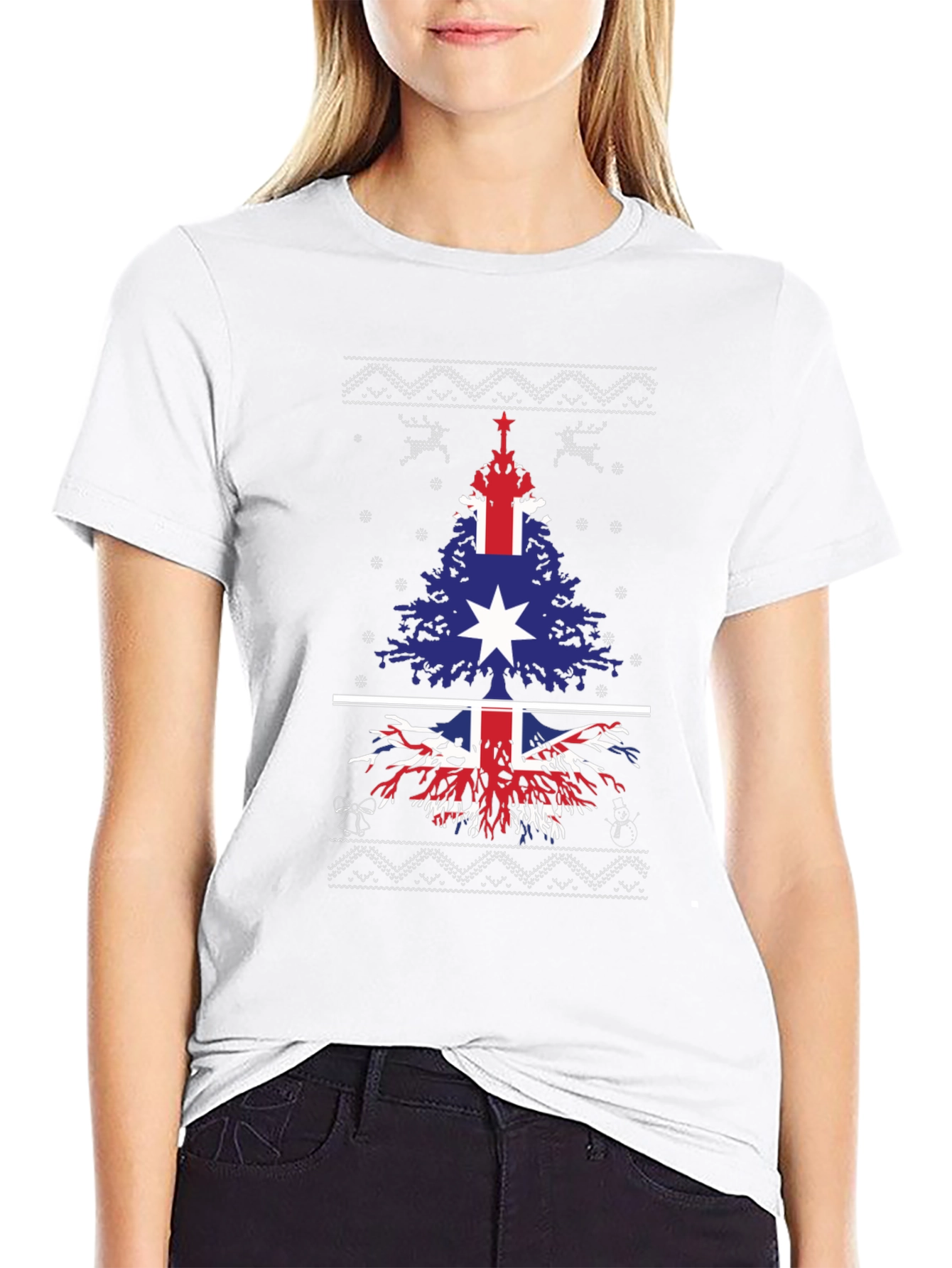 Australian Flag Christmas Tree T-Shirt