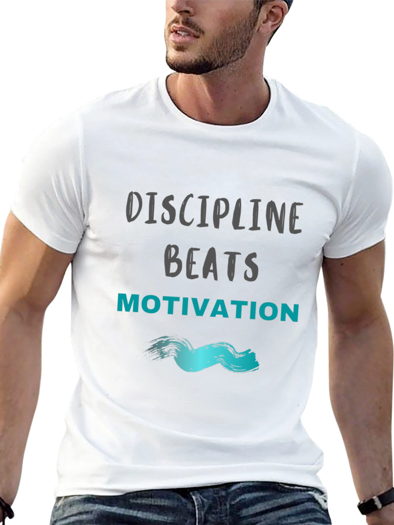 Discipline Beats Motivation T-Shirt - Black