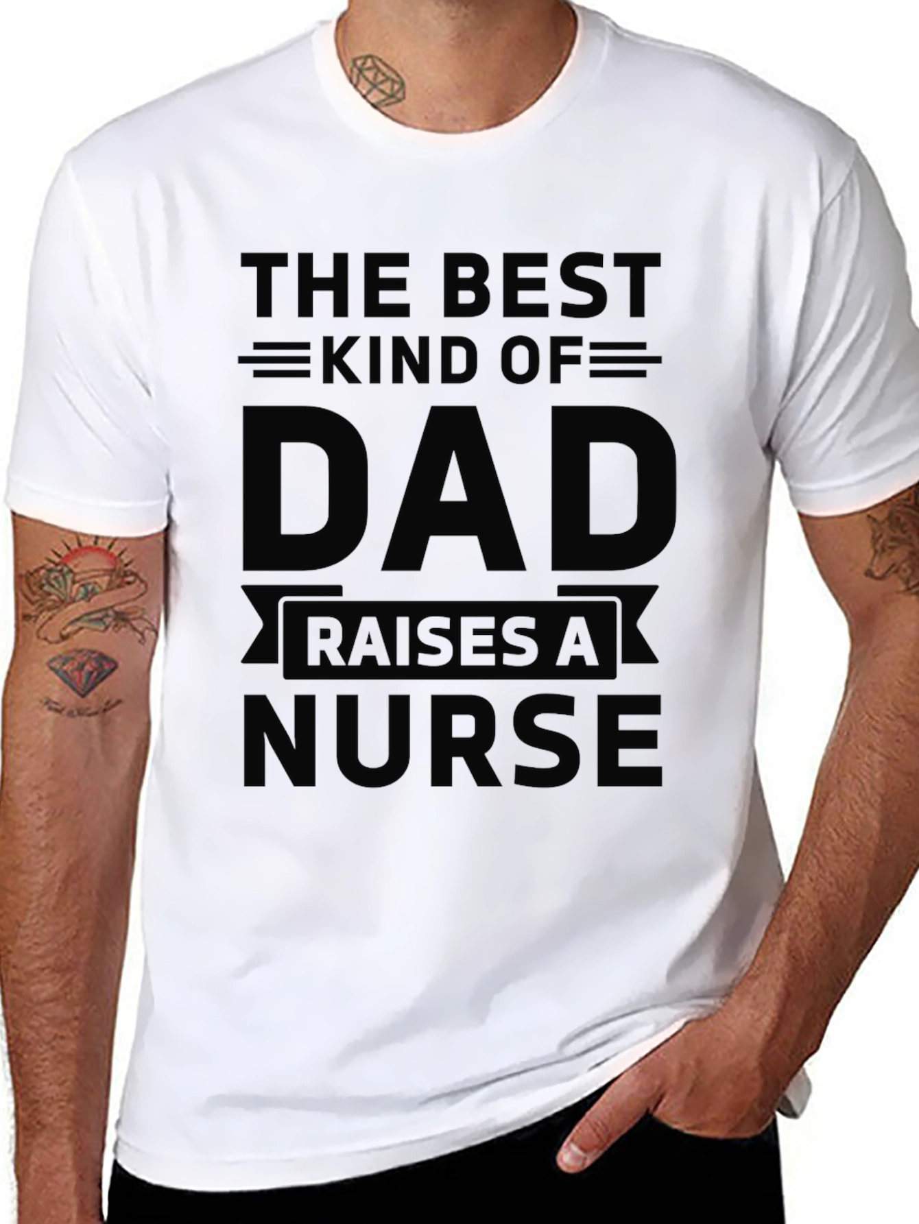Best Kind of Dad Raises A Nurse T-Shirt