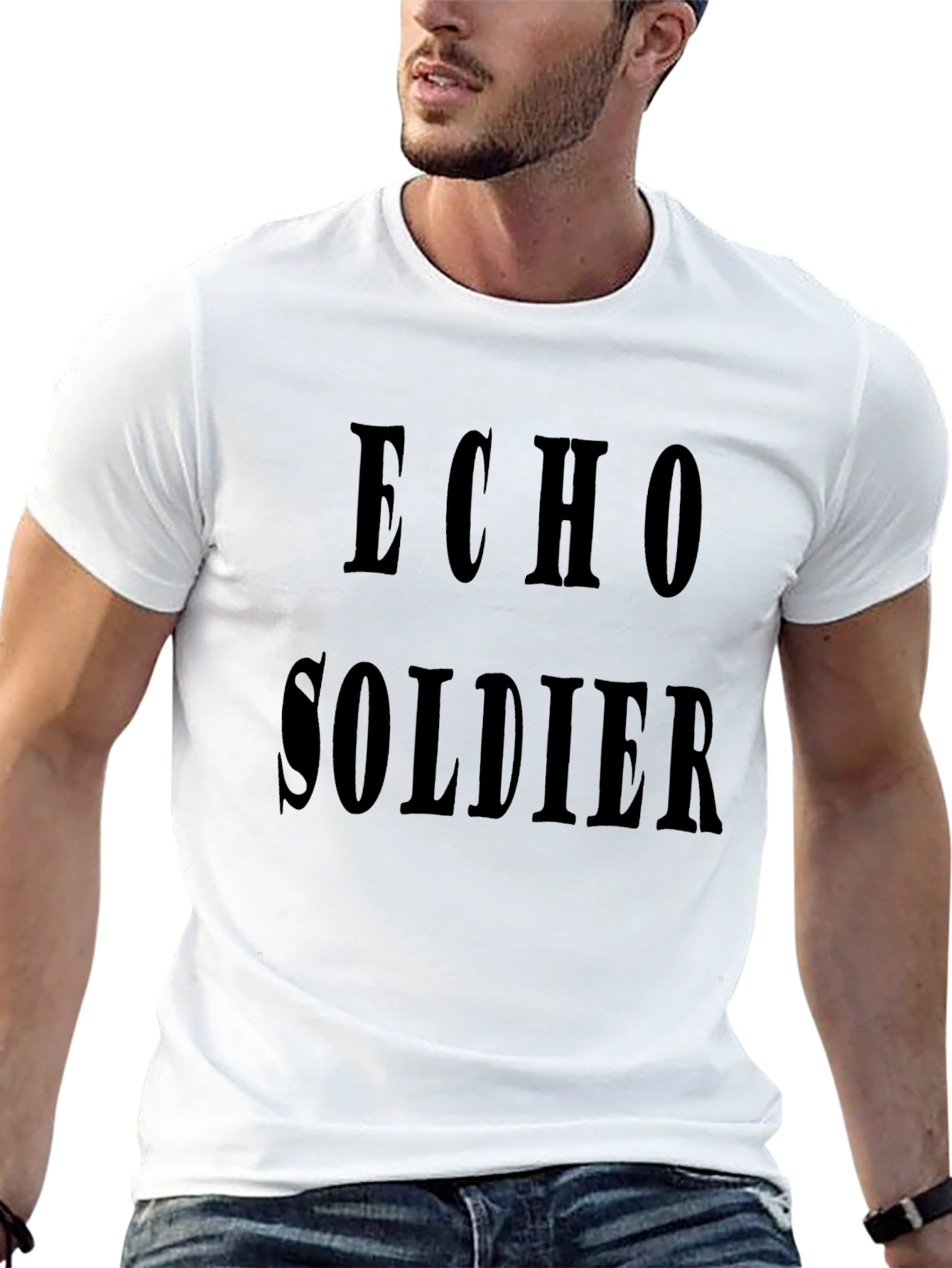 Echo Soldier Black Graphic Tee