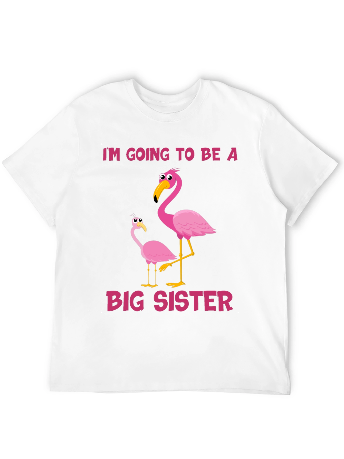 Im Going To Be a Big Sister Flamingo T-Shirt