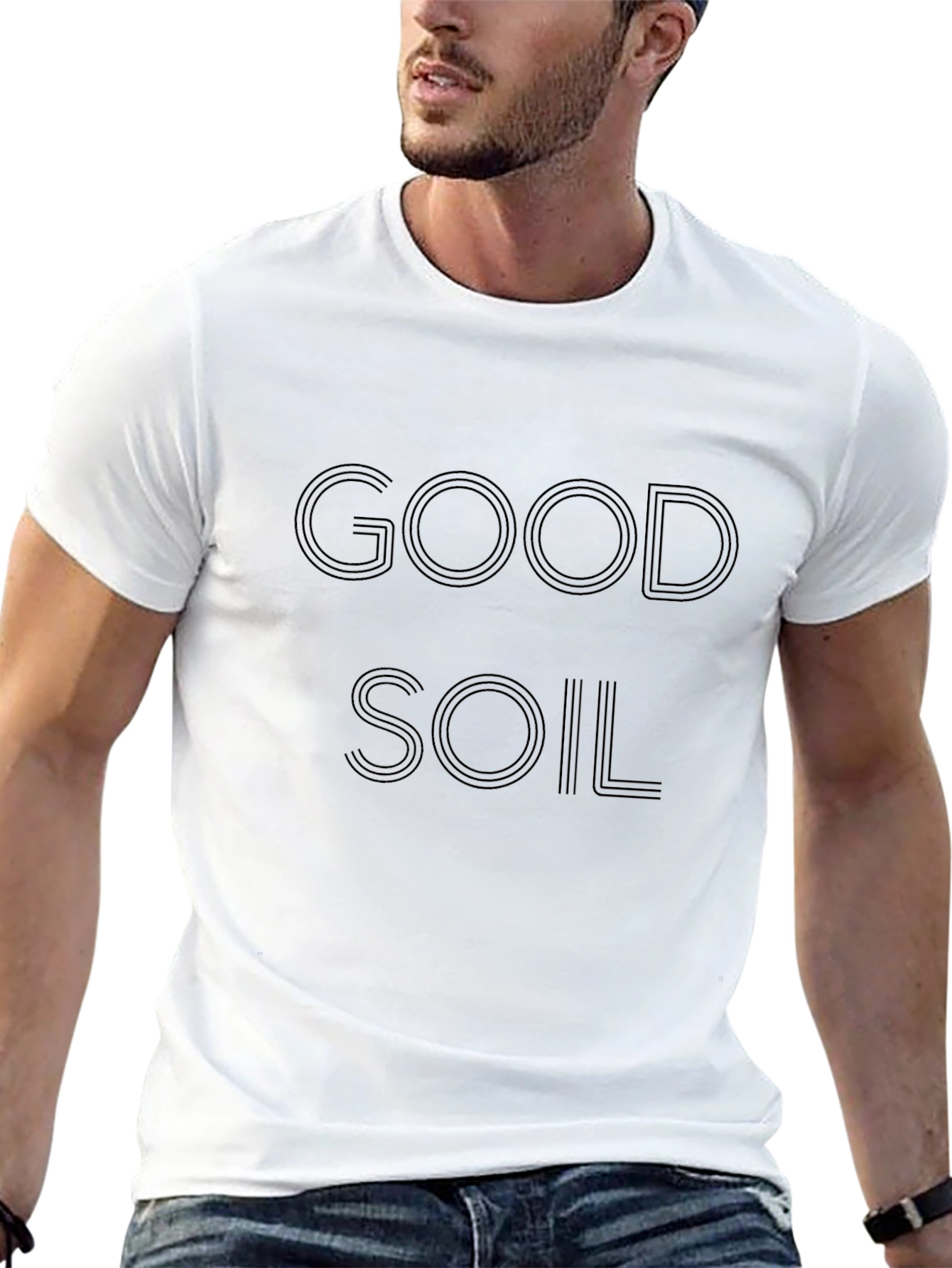Good Soil Graphic Tee - Black Cotton T-Shirt