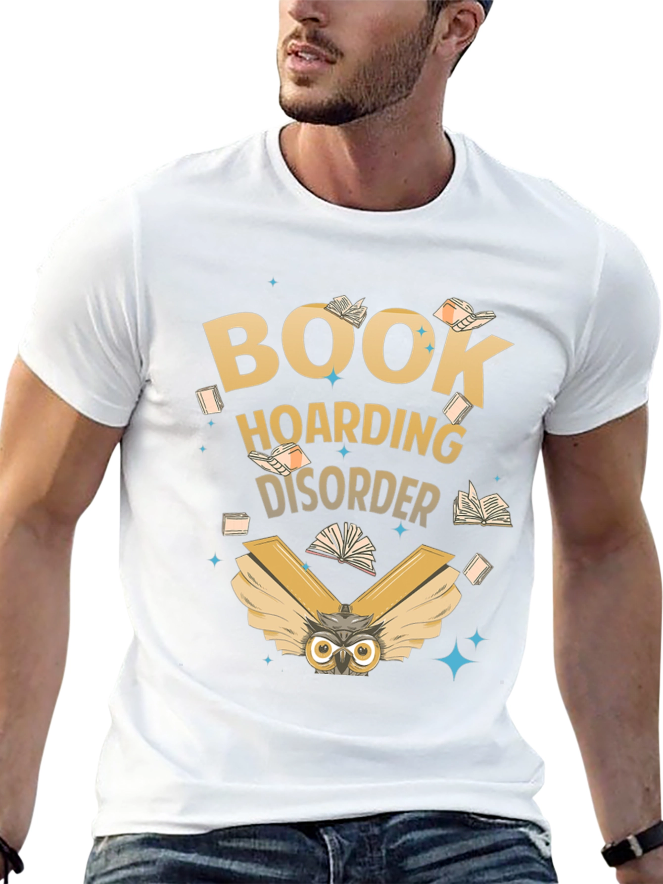 Book Hoarding Disorder Owl T-Shirt