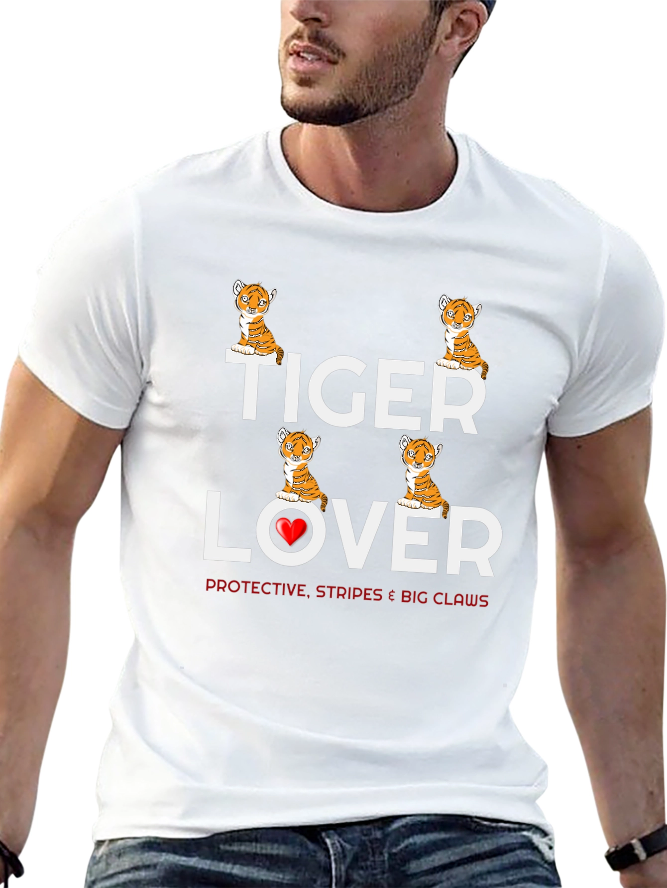 Tiger Lover T-Shirt - Cute Animal Graphic Tee