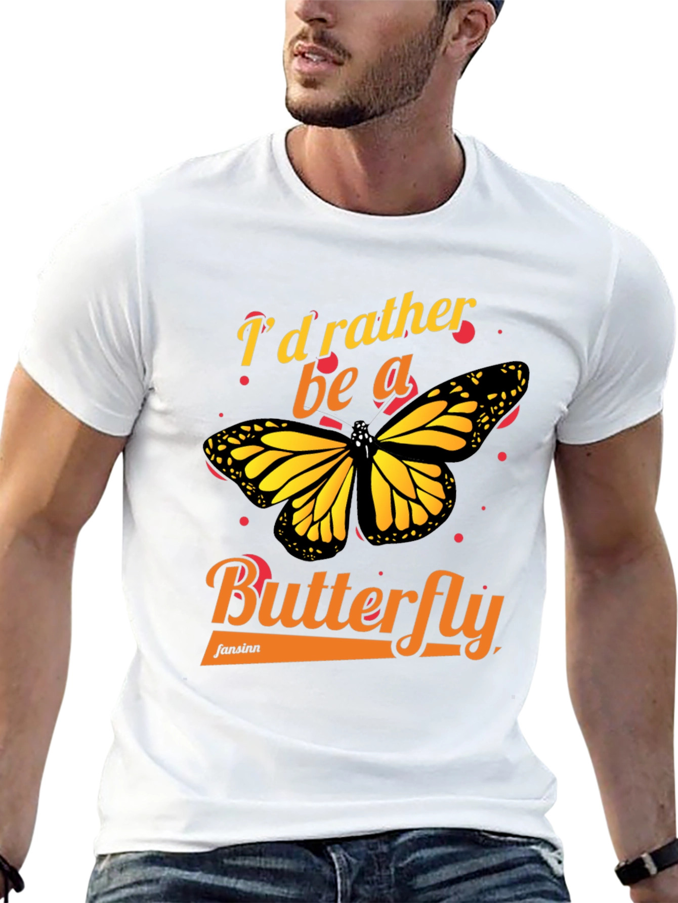Id Rather Be A Butterfly Graphic Tee