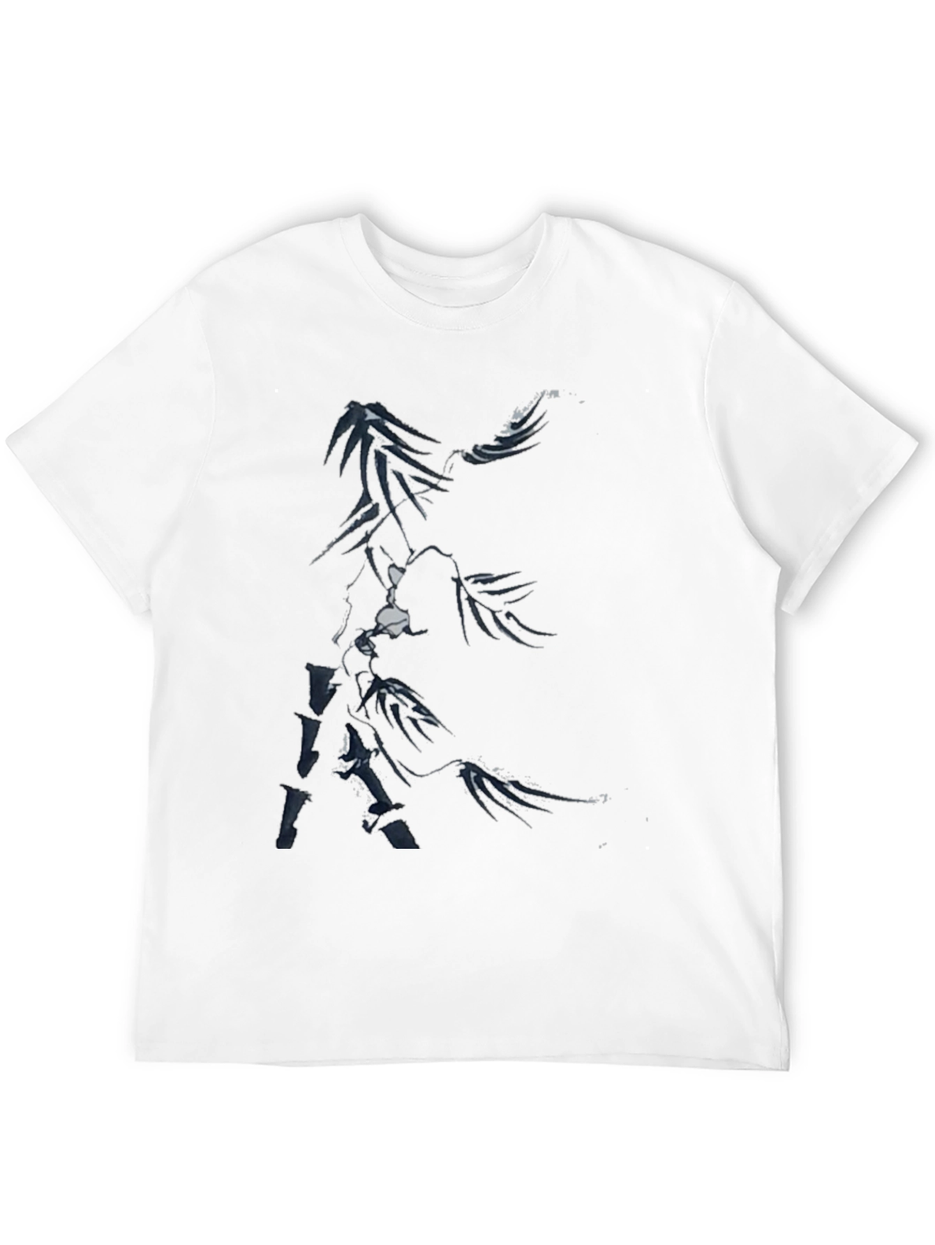 Abstract Black Graphic Tee for Men
