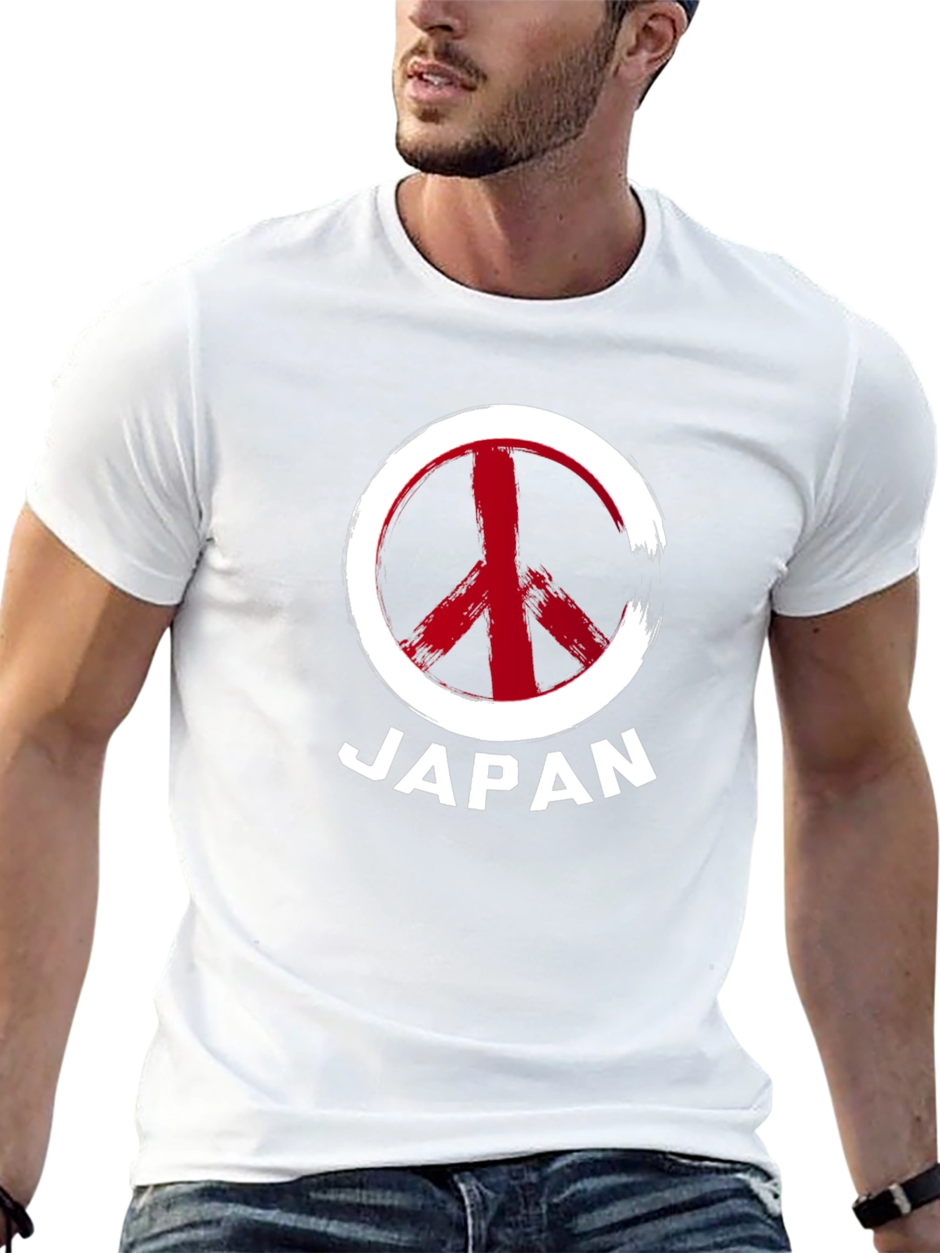 Japan Peace Sign Graphic Tee - Stylish Comfort