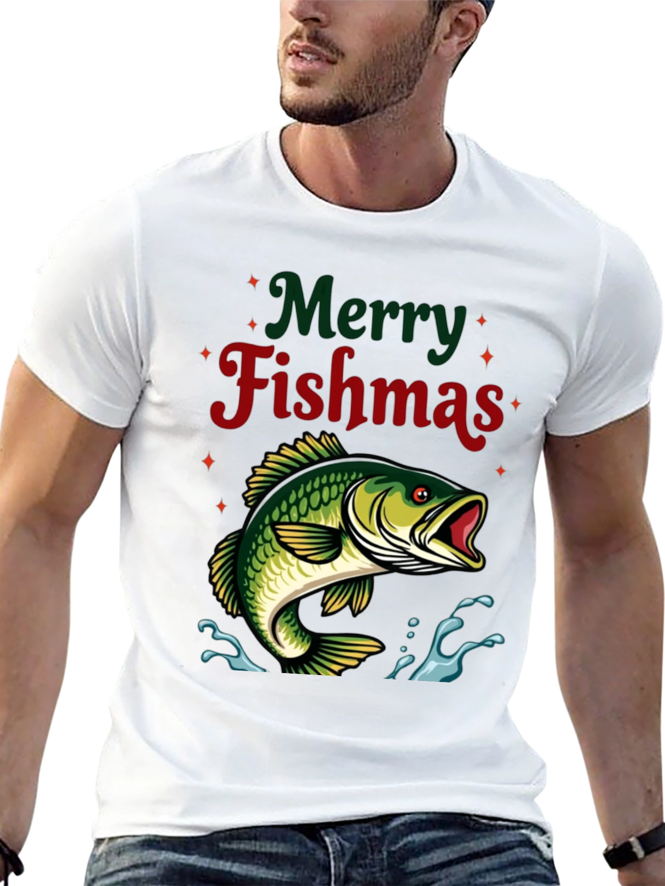 Merry Fishmas Graphic T-Shirt