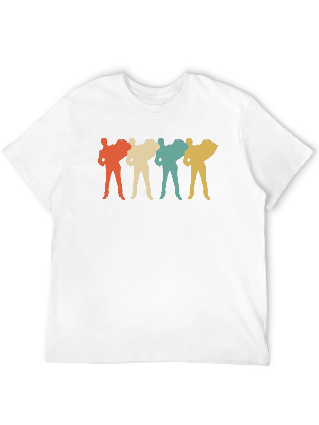 Retro Accordion Player T-Shirt