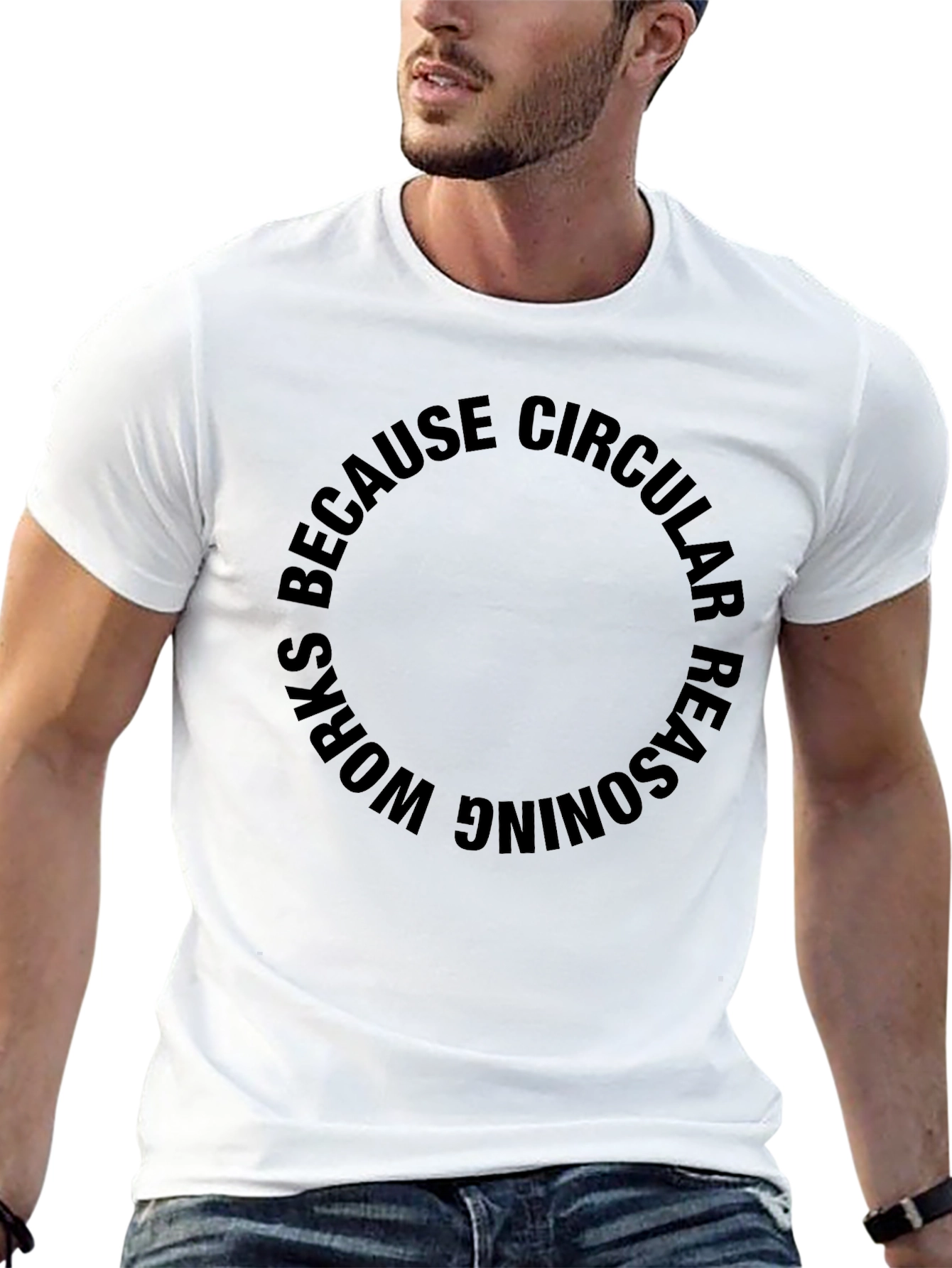 Circular Reasoning Black T-Shirt