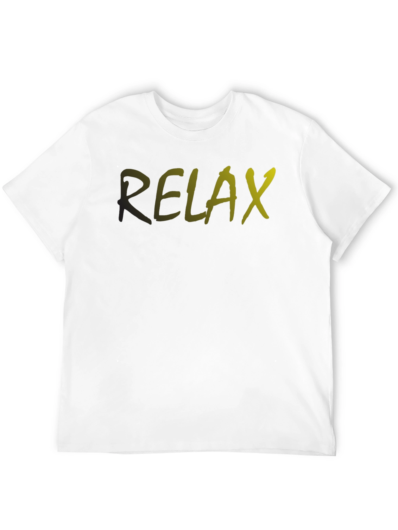 Relax Graphic Print Crew Neck T-Shirt