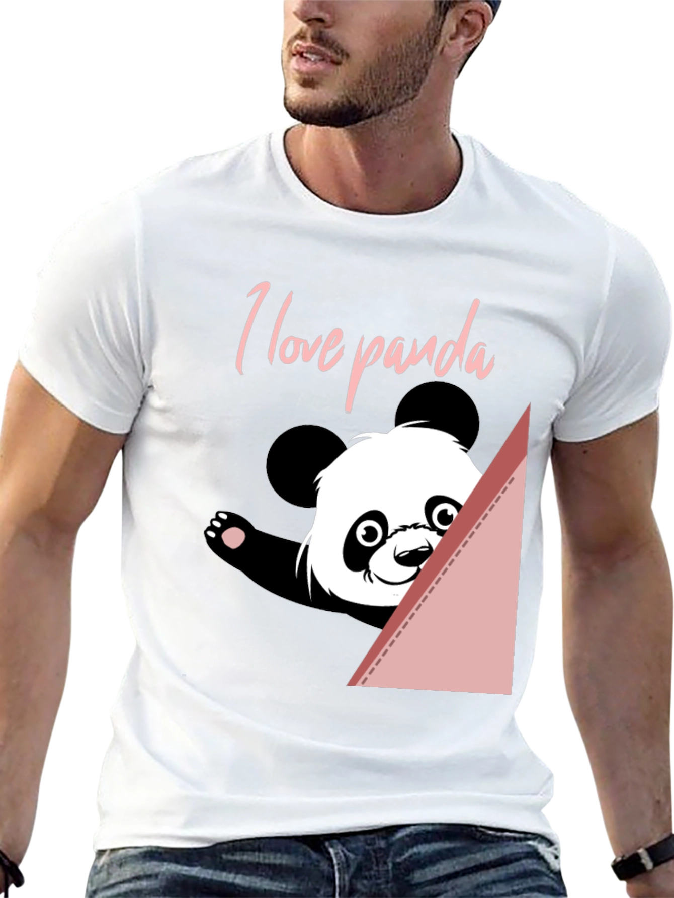 I Love Panda T-Shirt - Cute Animal Graphic Tee