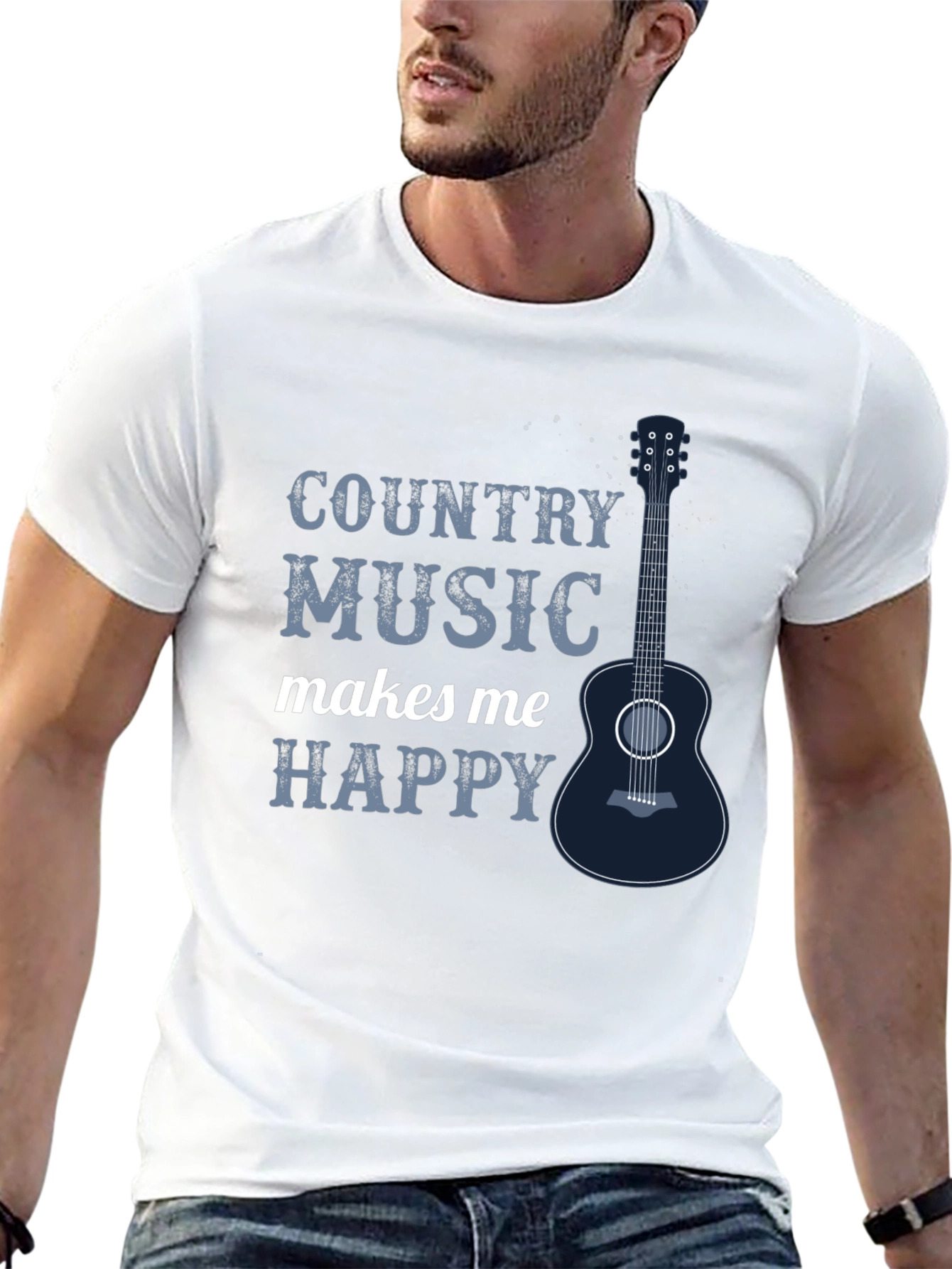 Country Music Makes Me Happy T-Shirt