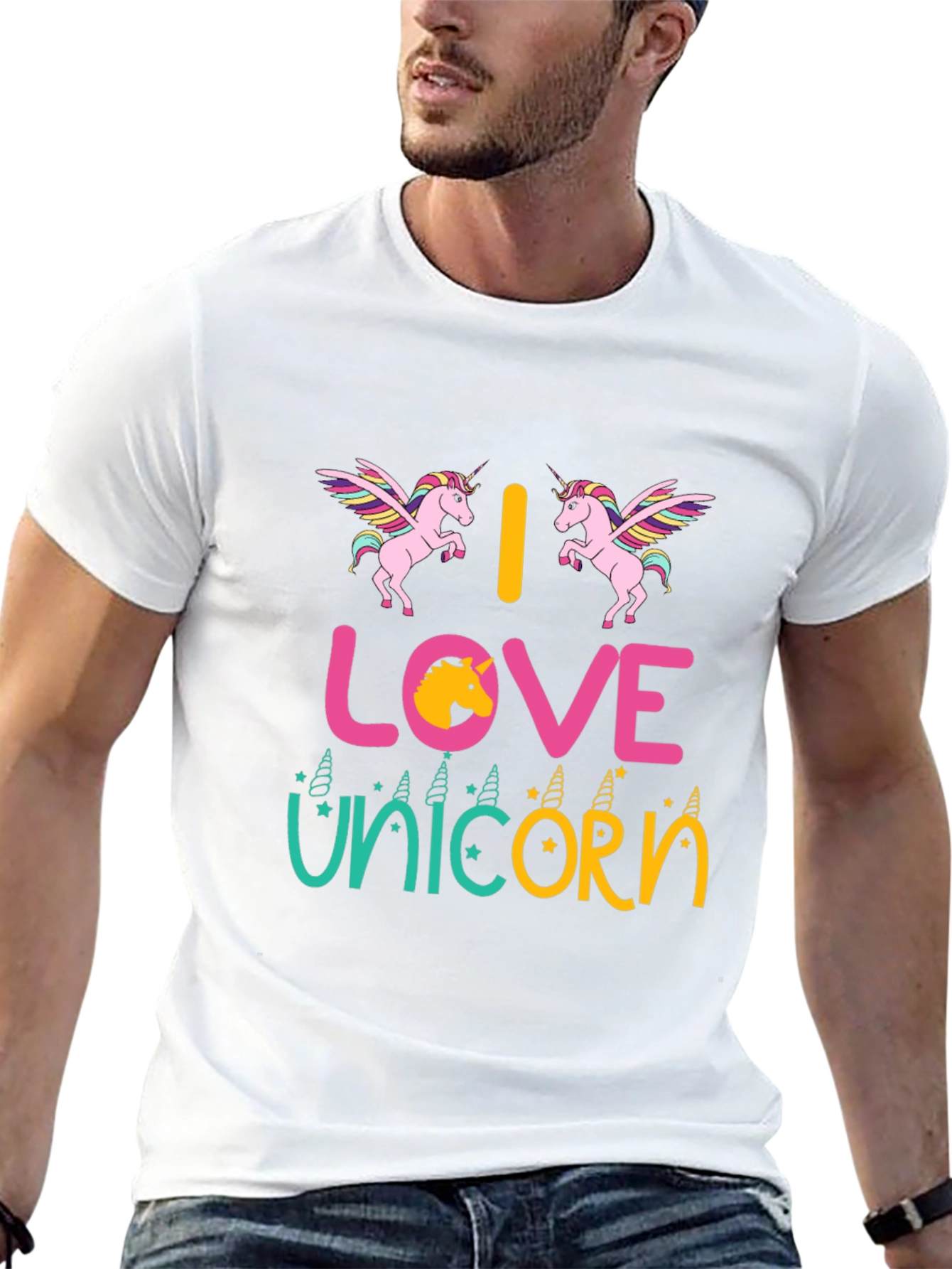 I Love Unicorns Graphic T-Shirt