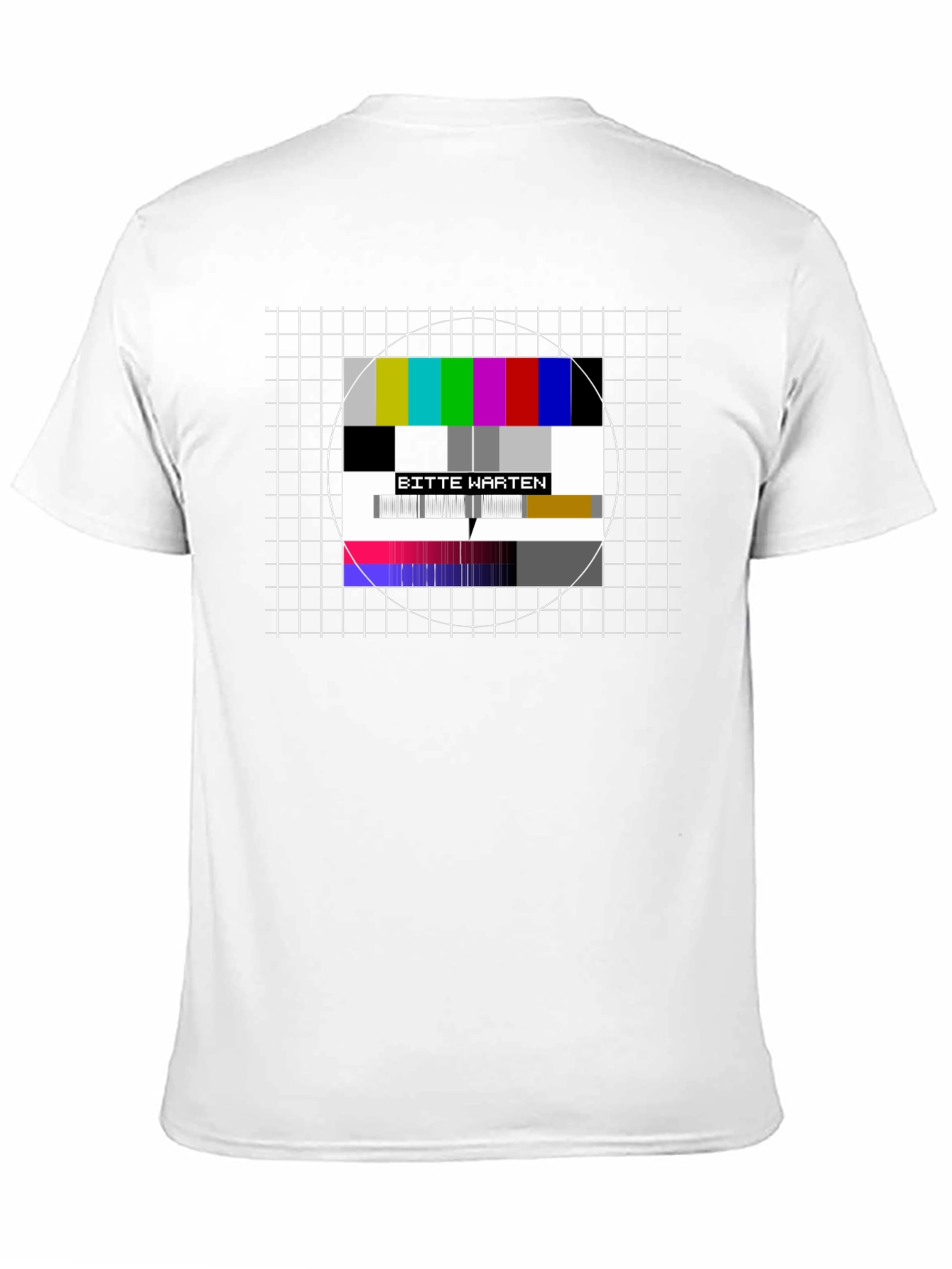 Bitte Warten Black T-Shirt - Test Pattern Tee