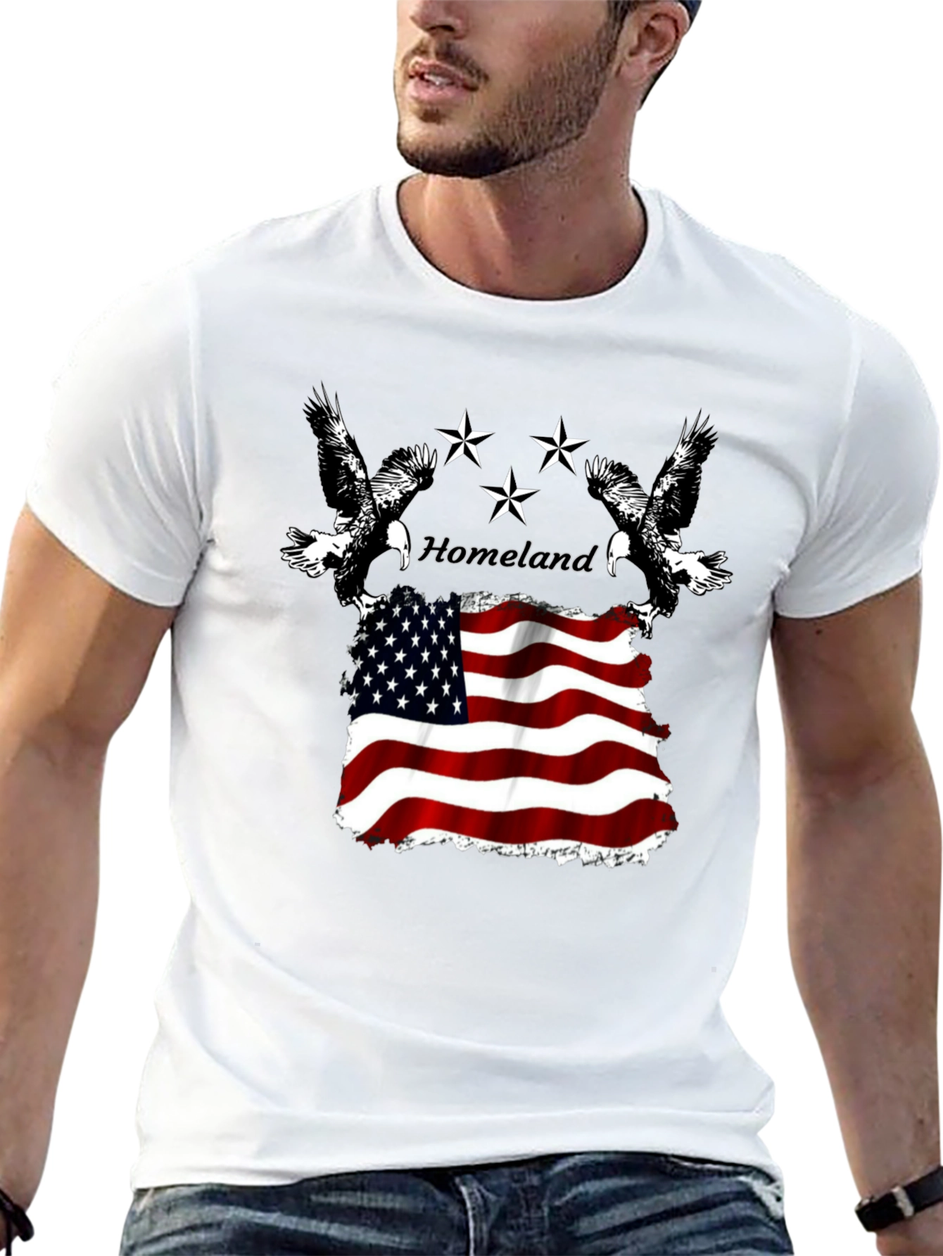 Homeland Eagle Flag Graphic Tee