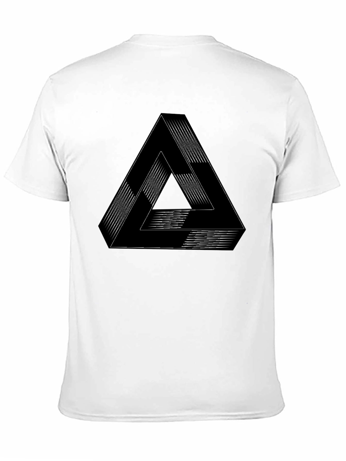 Optical Illusion Triangle Graphic Tee