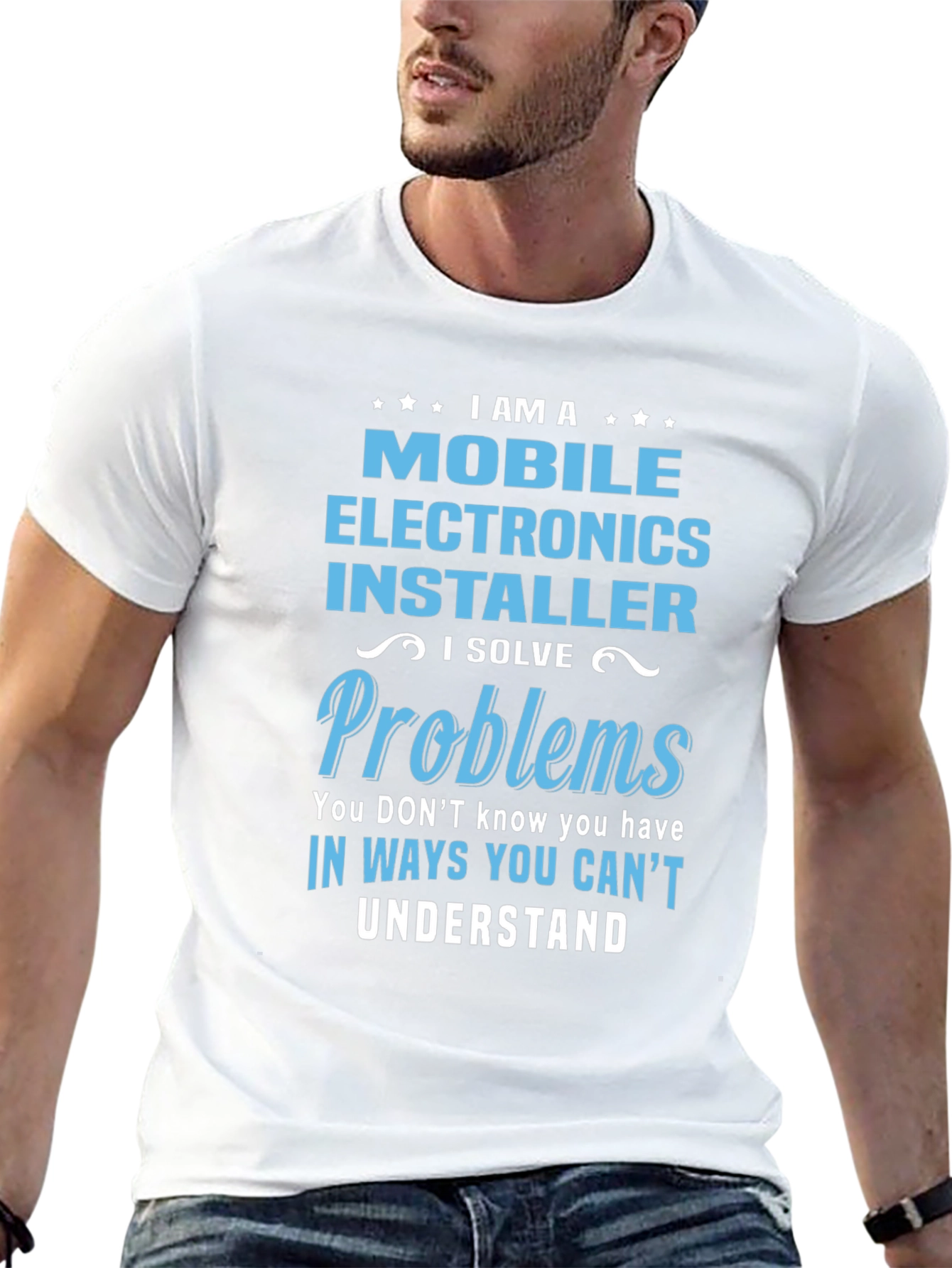 Mobile Electronics Installer T-Shirt: Problem Solver Tee