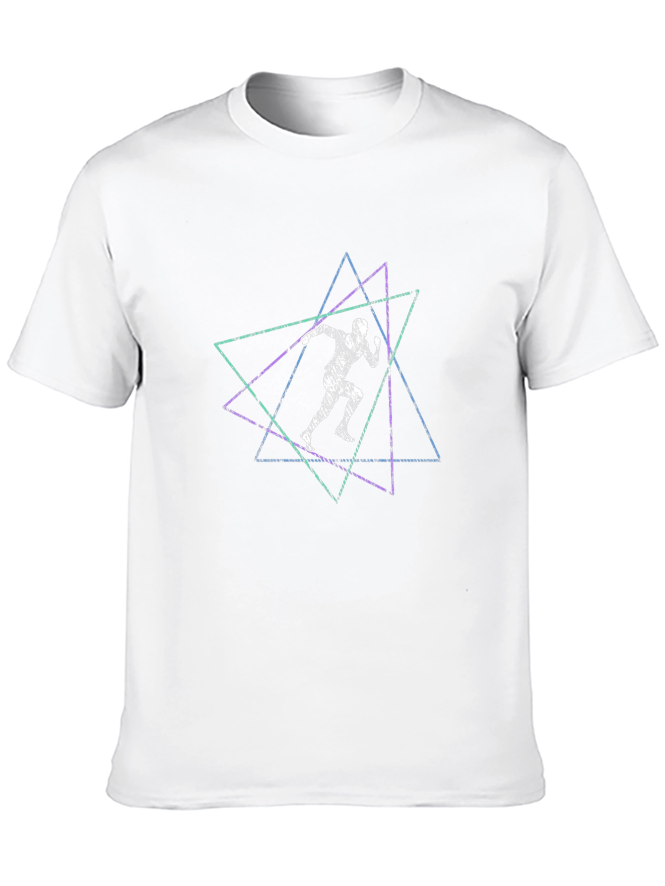 Geometric Runner Graphic Tee
