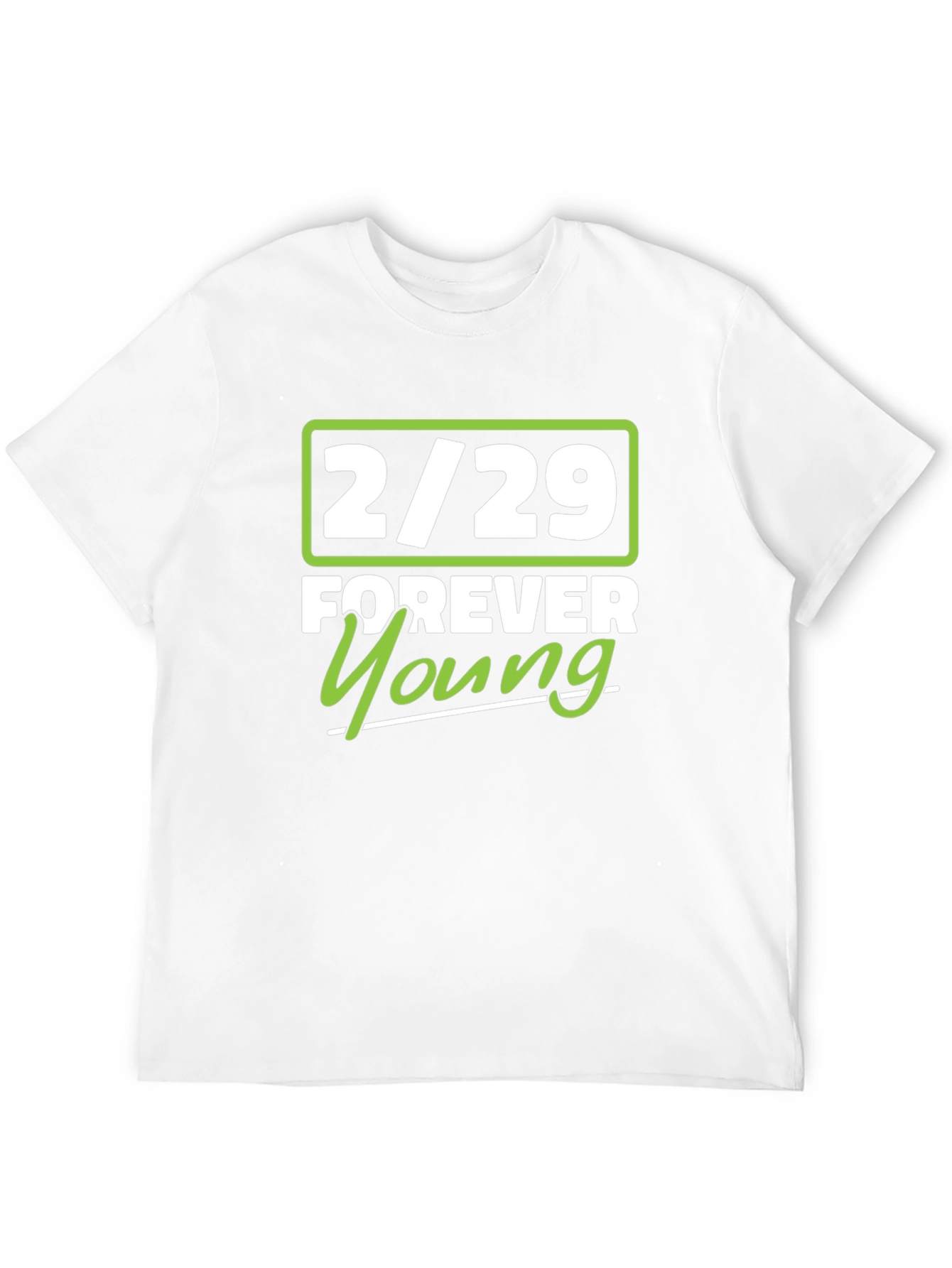 2/29 Forever Young Black Graphic T-Shirt