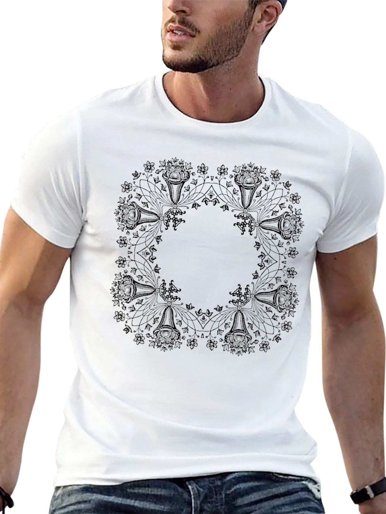 Graphic Print Black T-Shirt - Stylish & Comfortable