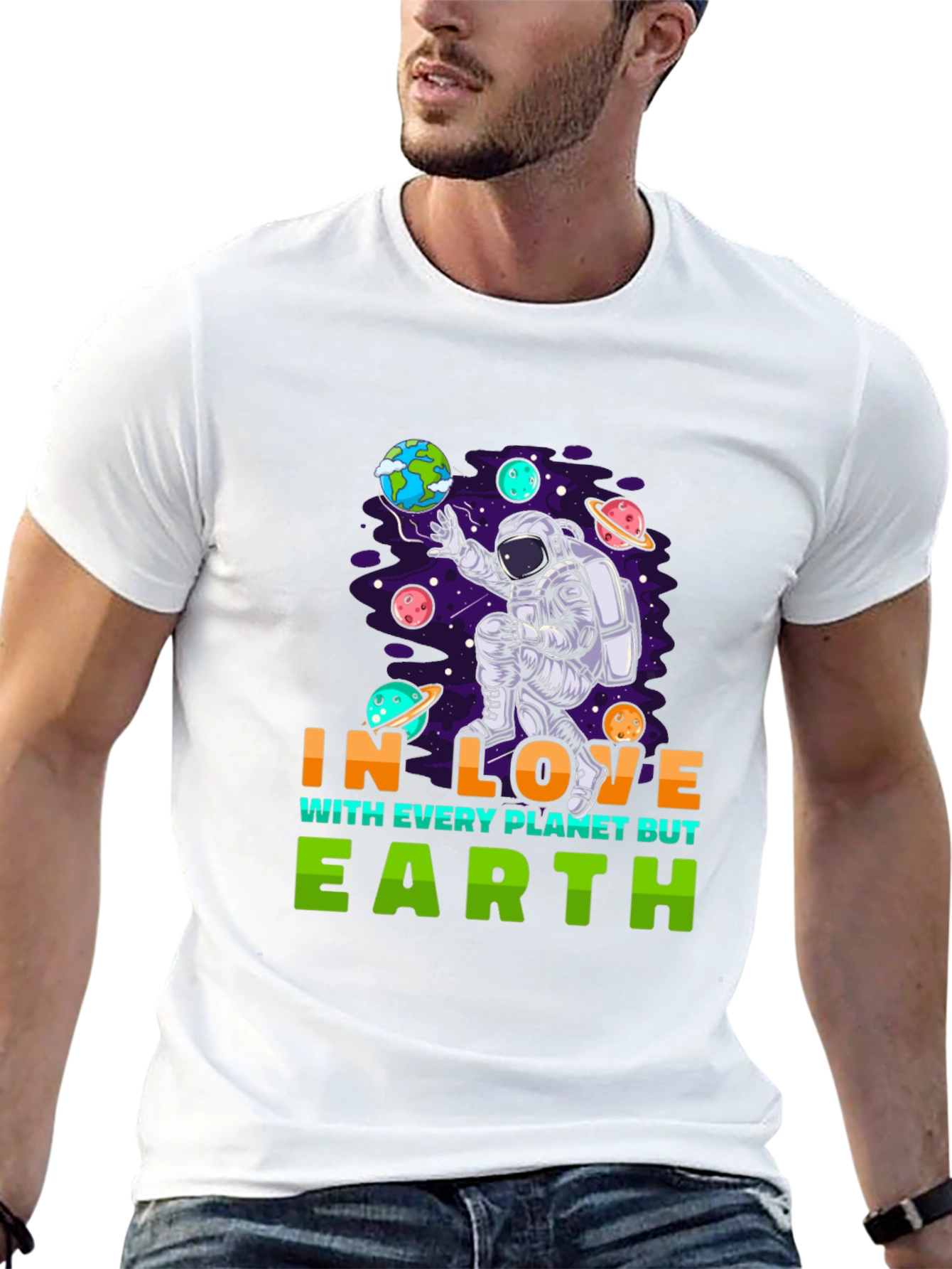 In Love With Every Planet But Earth Graphic Tee