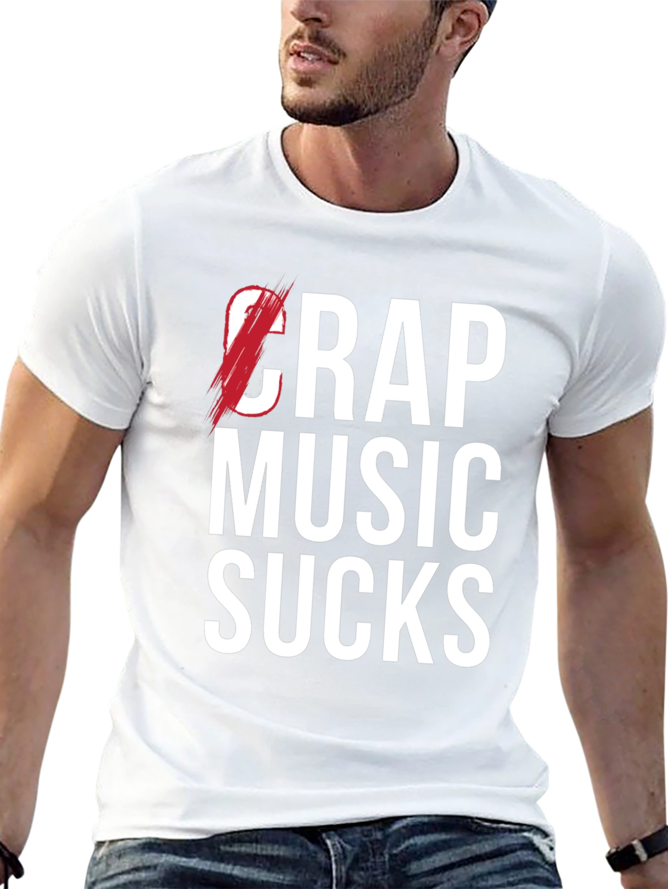 Crap Music Sucks Graphic Tee