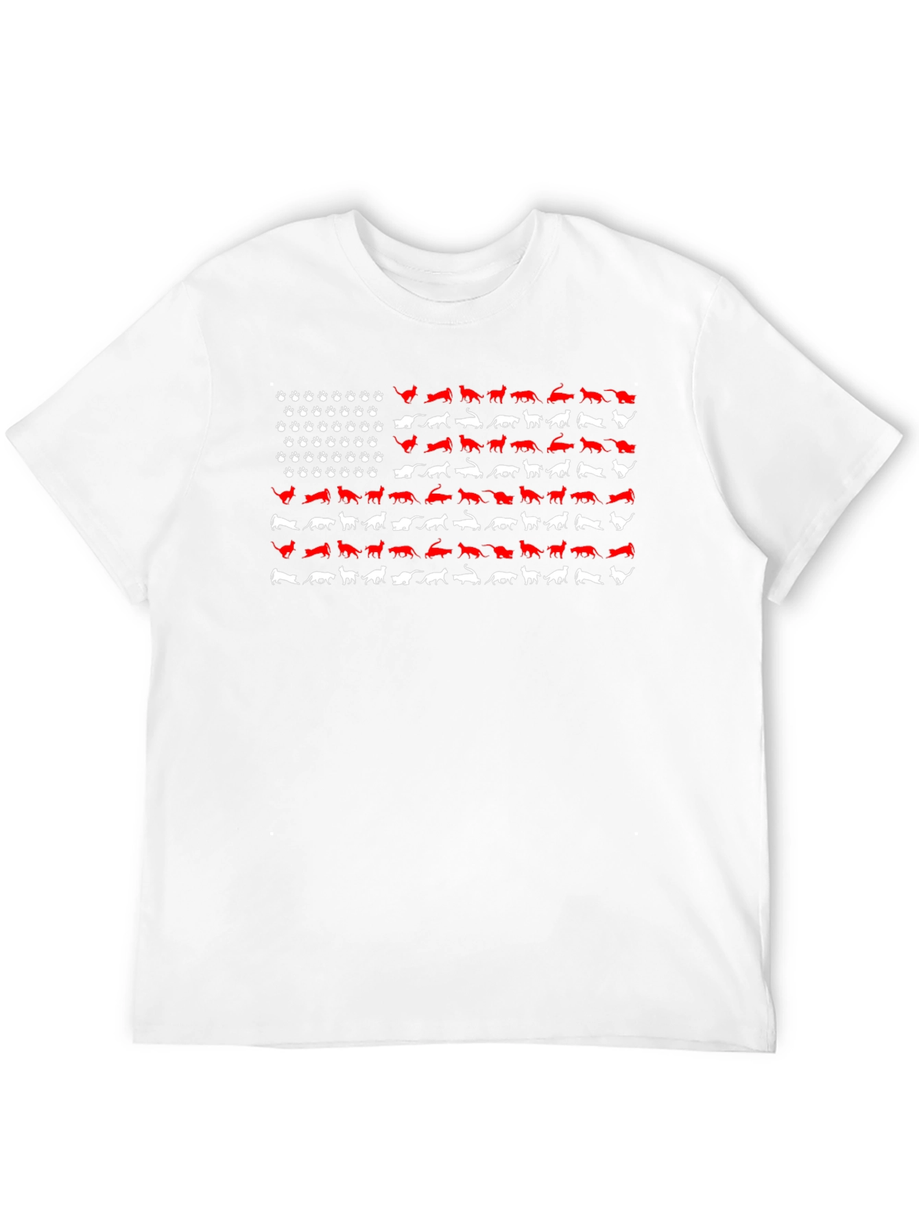 American Flag Cats T-Shirt - Patriotic Feline Tee