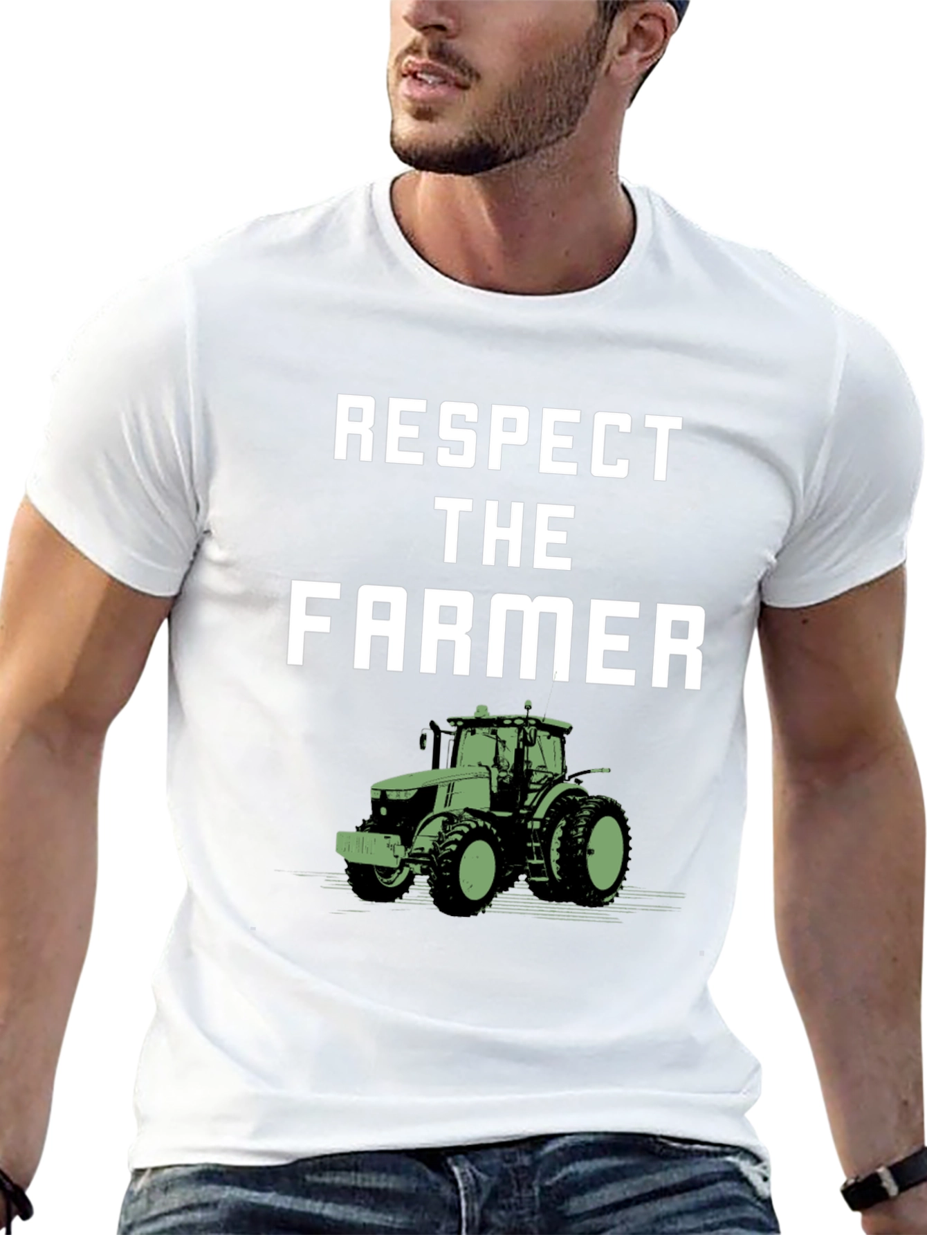 Respect the Farmer T-Shirt - Tractor Graphic Tee