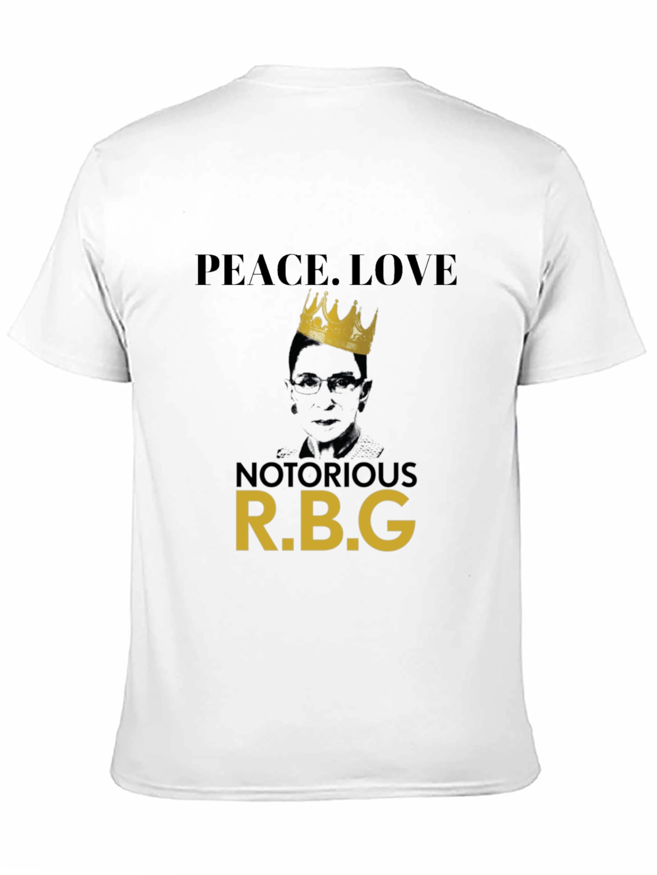 Notorious R.B.G. Peace Love Graphic Tee
