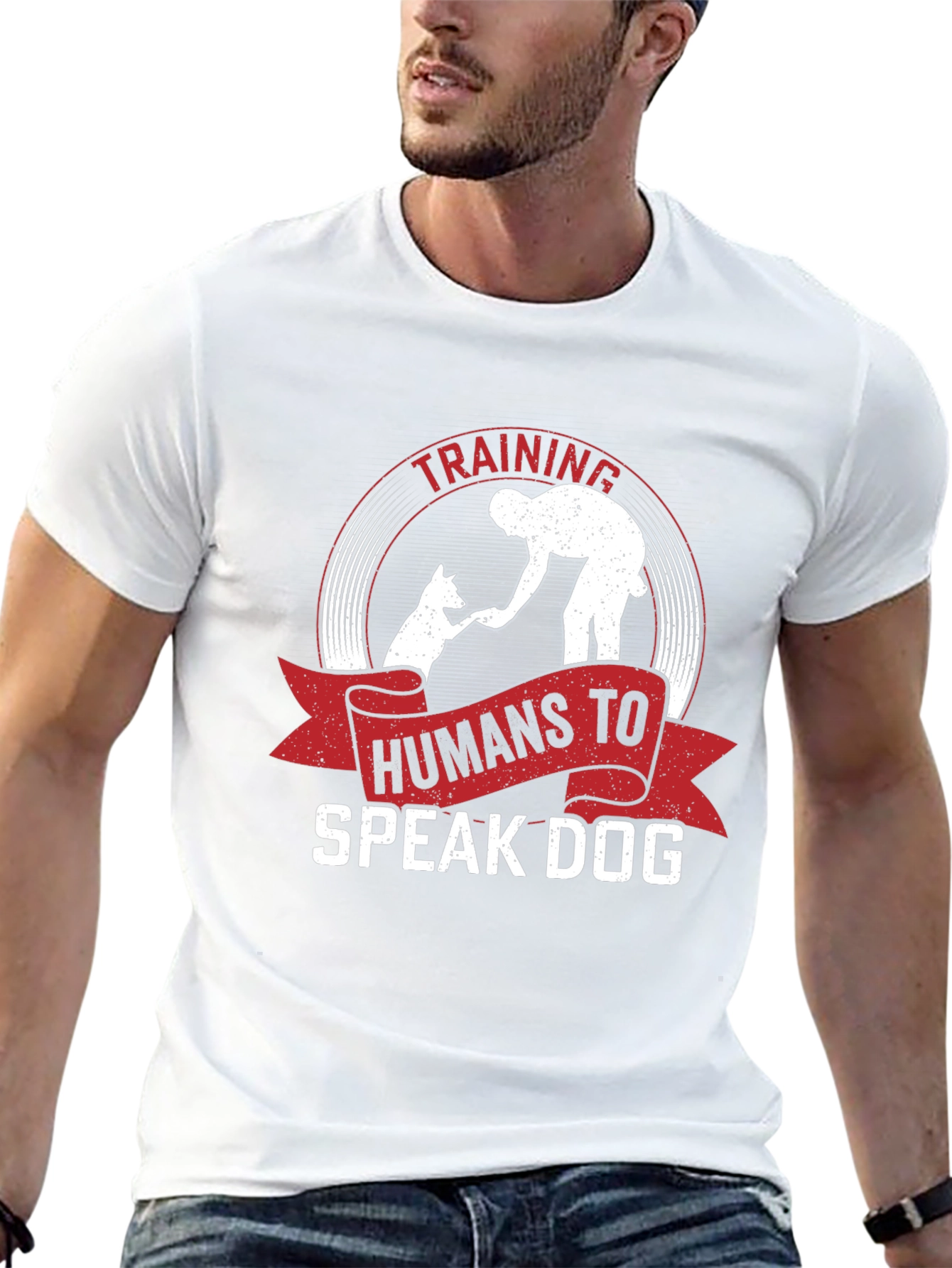 Training Humans To Speak Dog Black T-Shirt