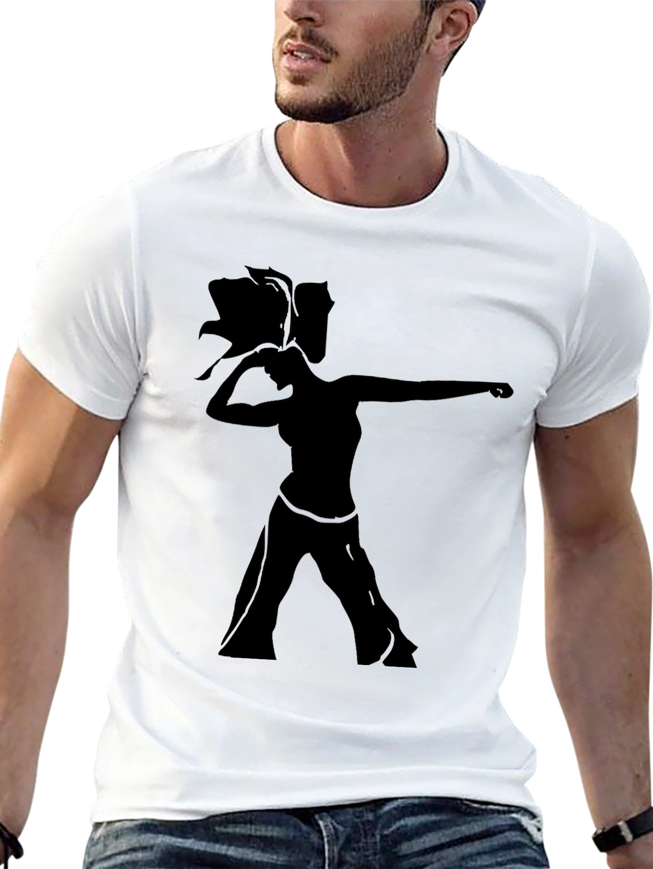 Silhouette Dance Graphic Tee - Unisex Black T-Shirt