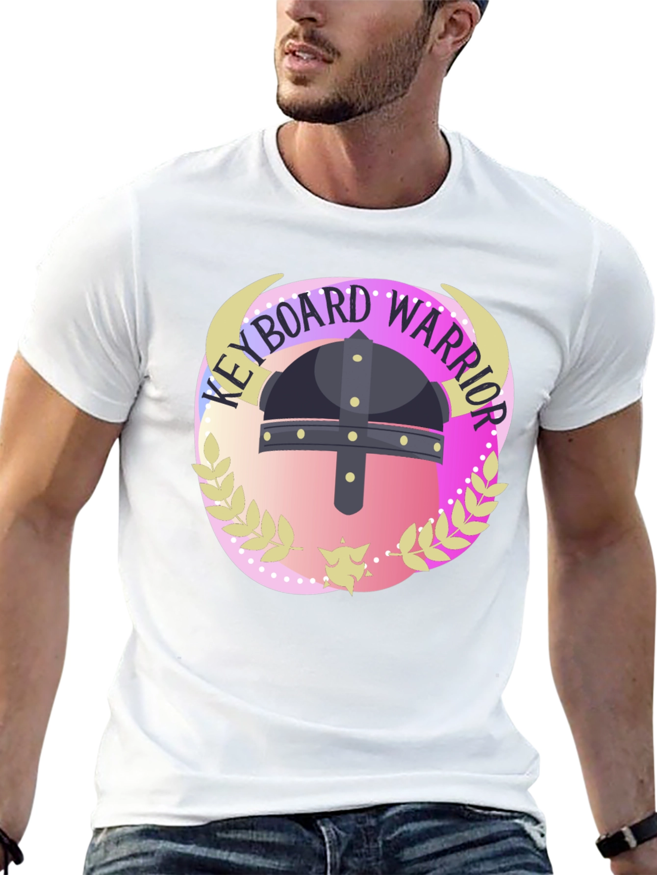 Keyboard Warrior Graphic Tee - Black