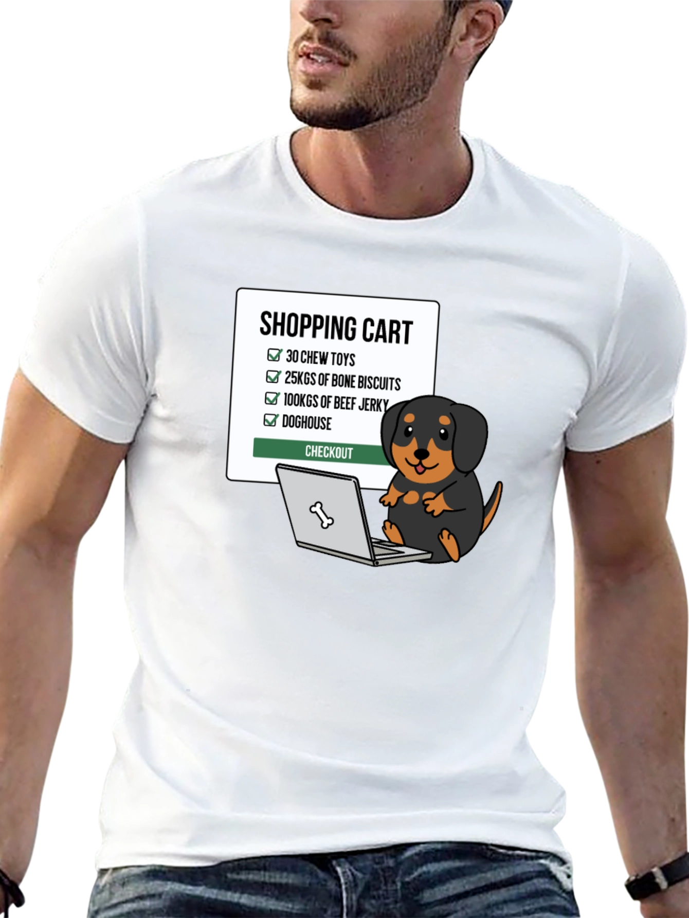 Dogs Shopping List T-Shirt