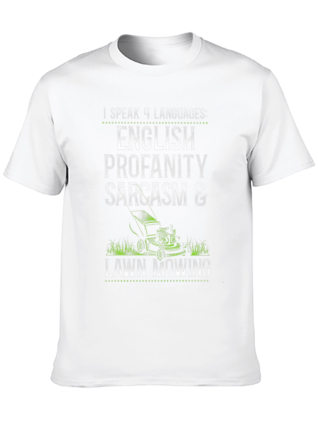 Funny Languages Lawn Mowing T-Shirt